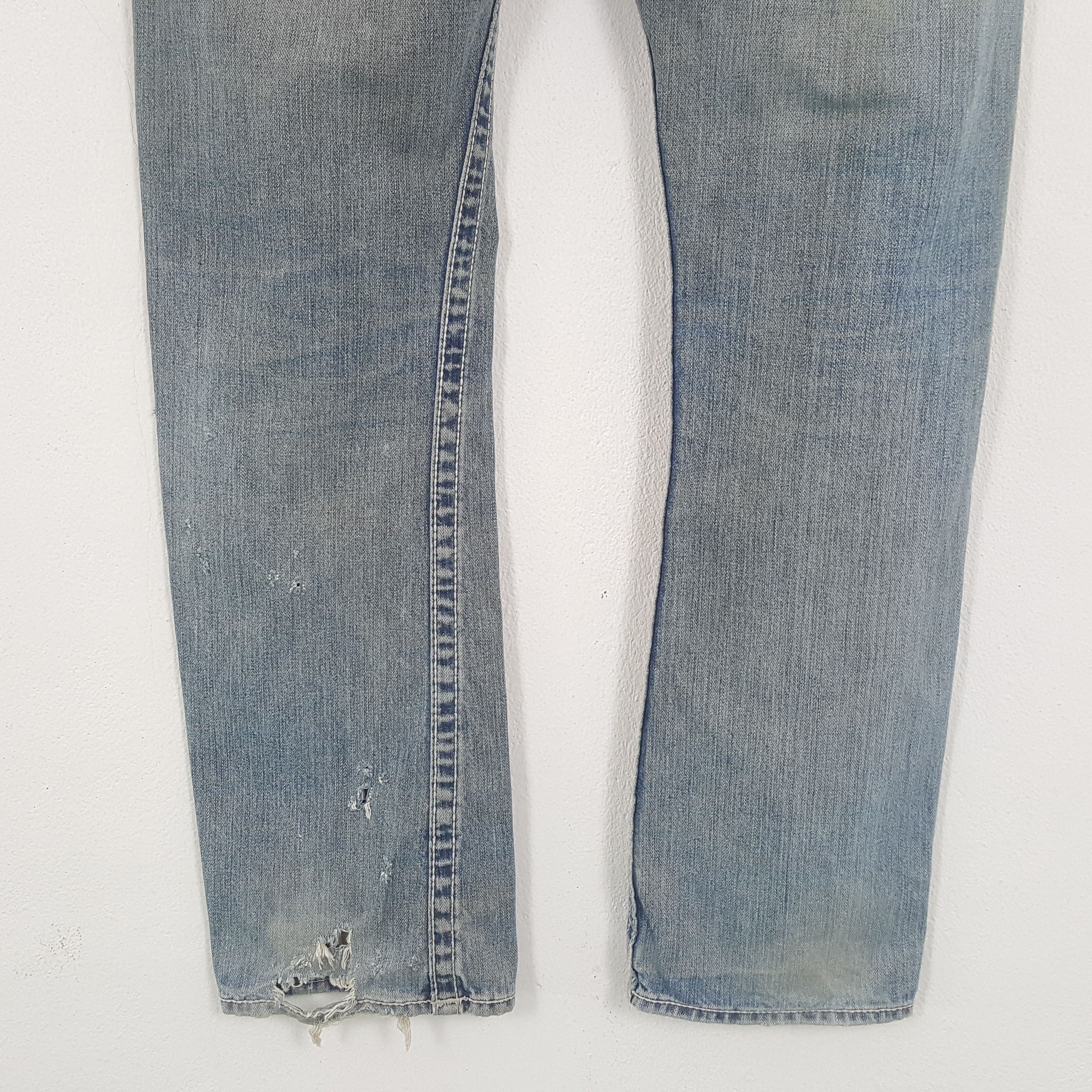 True Religion × Vintage True Religion Fashion Streetwear Style Distressed Jeans Size US 33 - 3 Thumbnail
