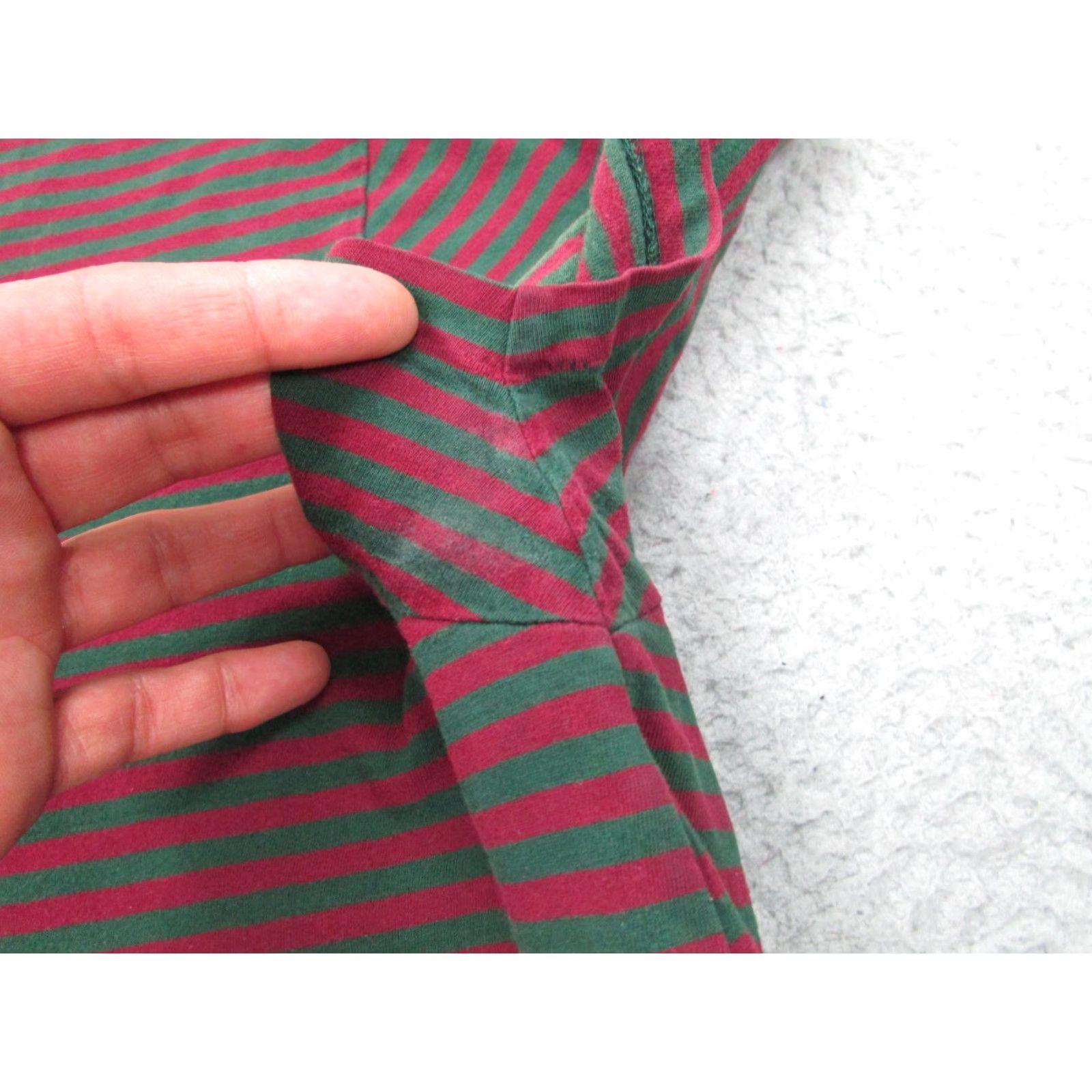 Polo Ralph Lauren POLO Ralph Lauren Shirt Mens XL Green Red Striped Classic Fit Krueger Vibes 90s Mens Size US XL / EU 56 / 4 - 6 Thumbnail