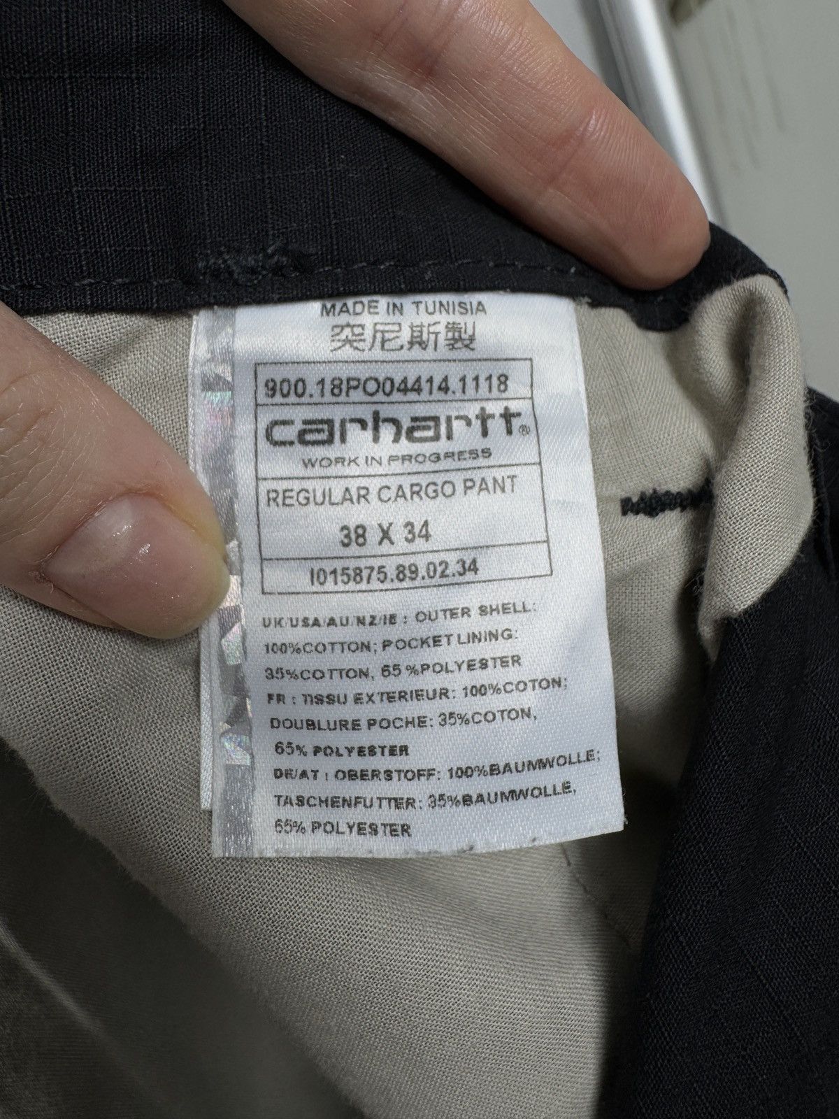Carhartt Carhartt WIP Regular Cargo Pants Black distressed Size US 38 / EU 54 - 12 Thumbnail