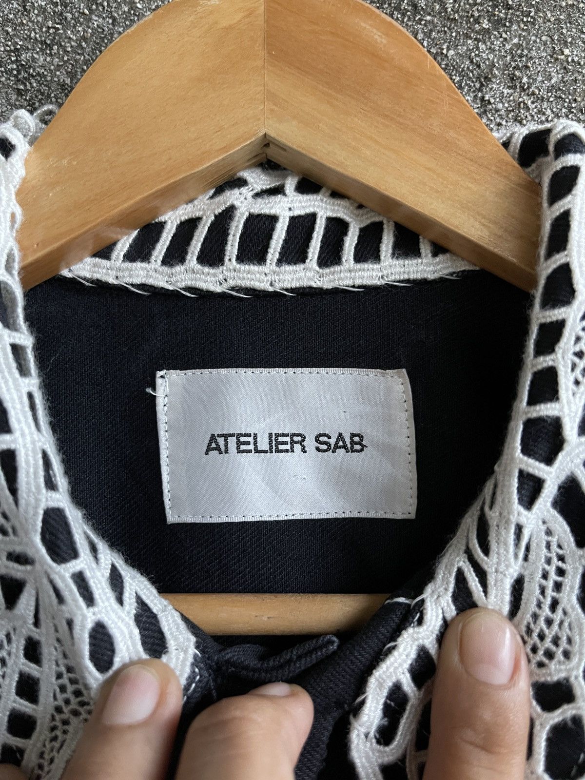 Japanese Brand Rare🔥Designer Atelier Sab Trucker Denim Jacket Size US L / EU 52-54 / 3 - 8 Thumbnail