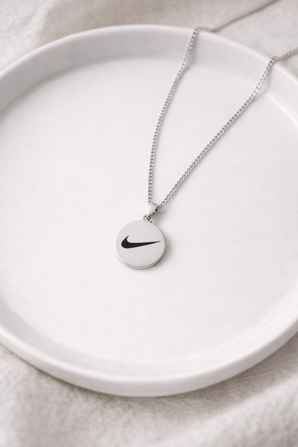 Other Nike SILVER NECKLACE Stainless Steel 20" CHAIN WITH ADJUSTER Size ONE SIZE - 1 Thumbnail