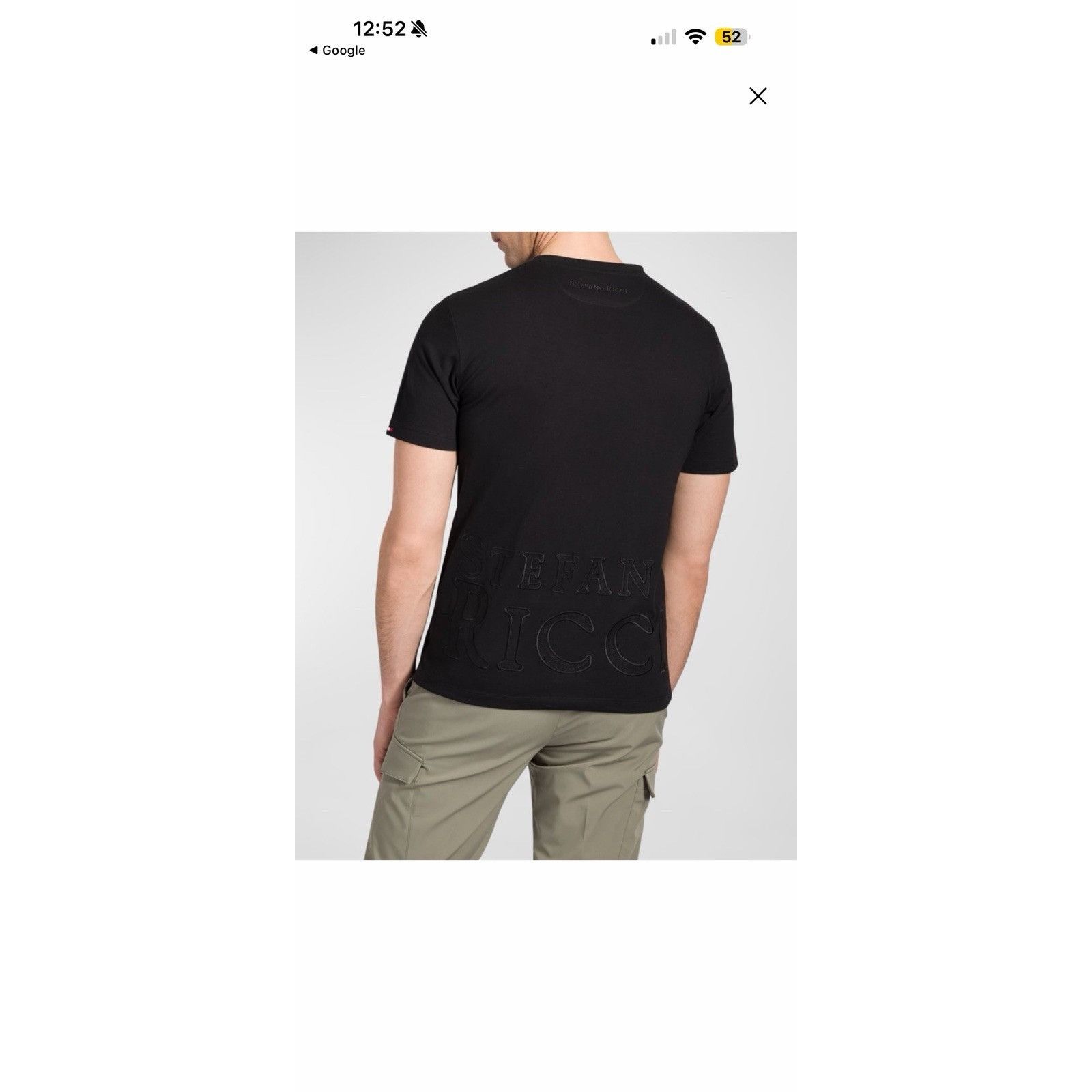 Stefano Ricci NWT Stefano Ricci T-shirt Embroidered SR Logo Size L Black 1 Size US L / EU 52-54 / 3 - 3 Thumbnail