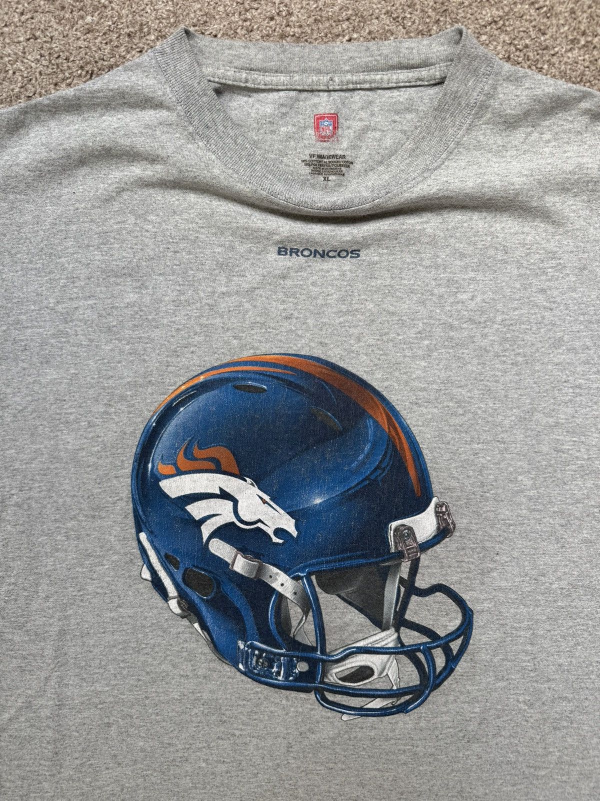NFL NFL Denver Broncos Helmet T-shirt Size US XL / EU 56 / 4 - 2 Thumbnail