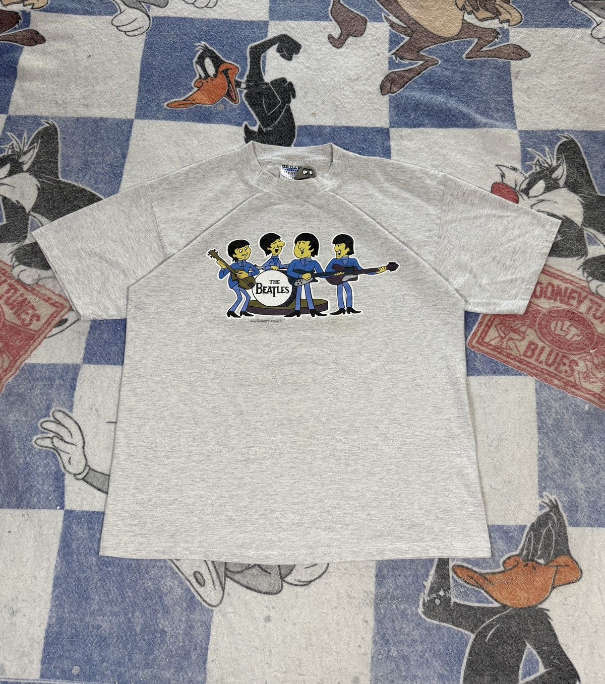 Band Tees Vintage 90’s The Beatles cartoon tee Size US L / EU 52-54 / 3 - 1 Thumbnail