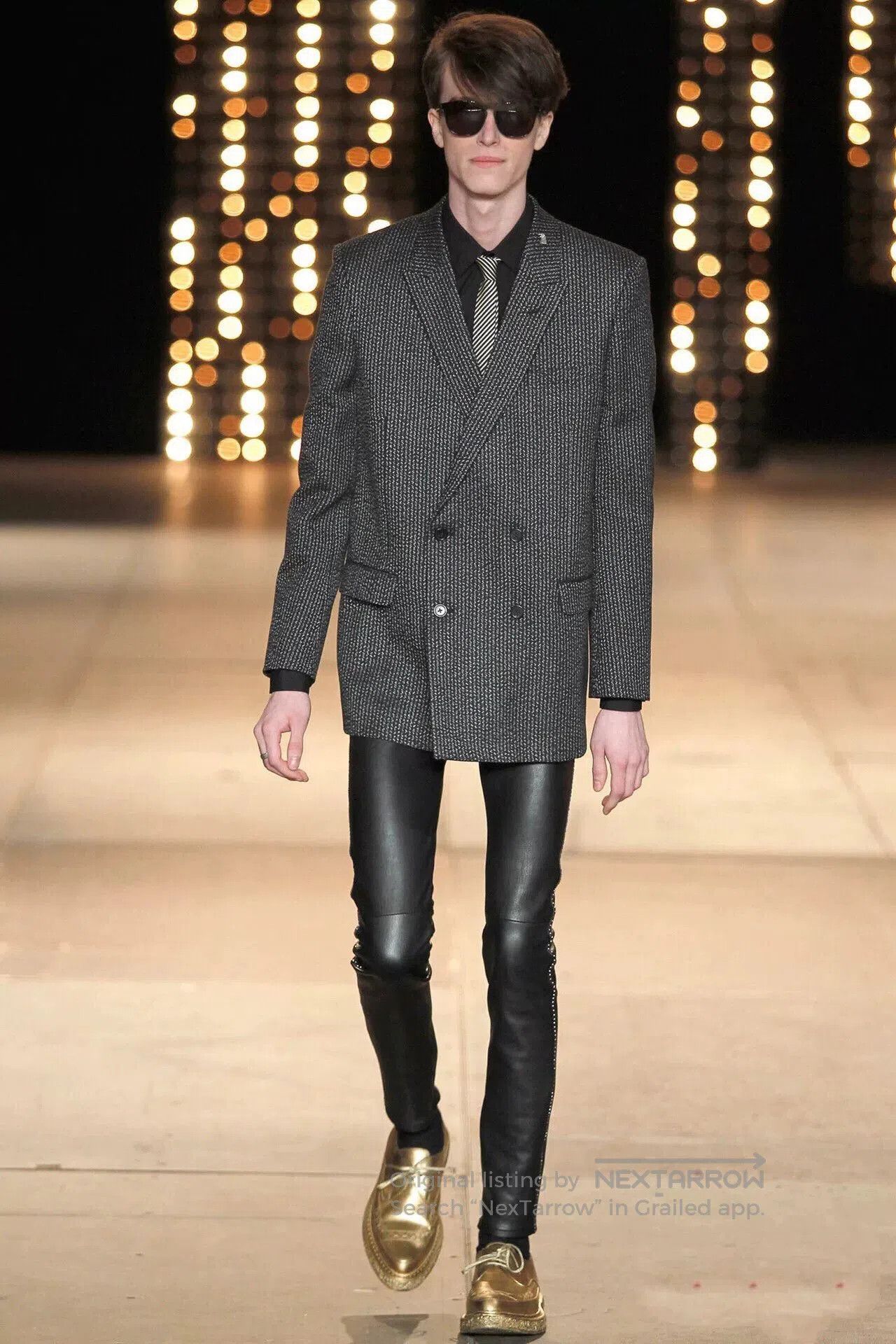 Saint Laurent Paris Saint Laurent SLP 14FW Gold Platform Shoes. Size US 8.5 / IT 38.5 - 6 Thumbnail