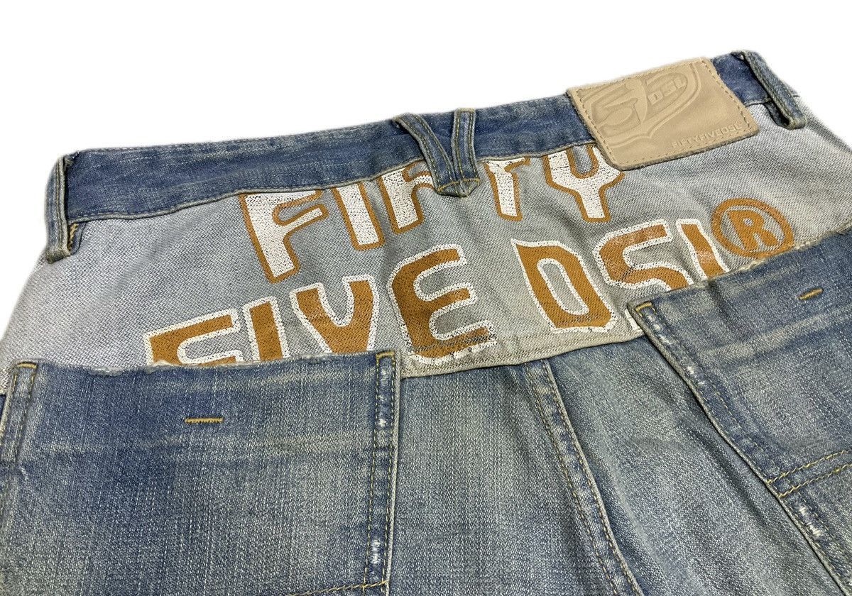 Diesel × Hysteric Glamour × Jean 🔥Sick Y2K 55 DSL Baggy Denim Distressed Size US 30 / EU 46 - 4 Thumbnail