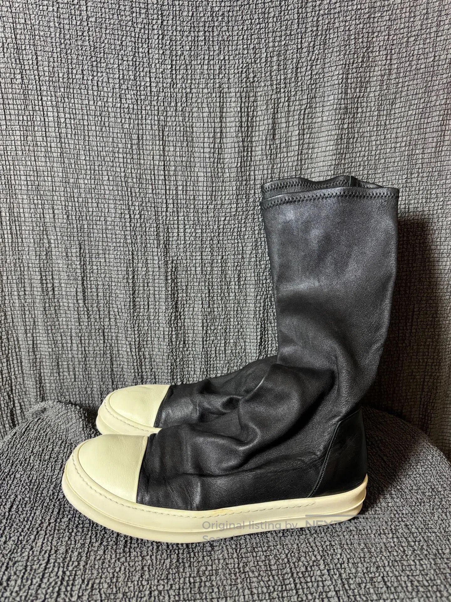 Rick Owens Rick Owens Men's Leather High-Top Boots. Size US 9 / EU 42 - 3 Thumbnail
