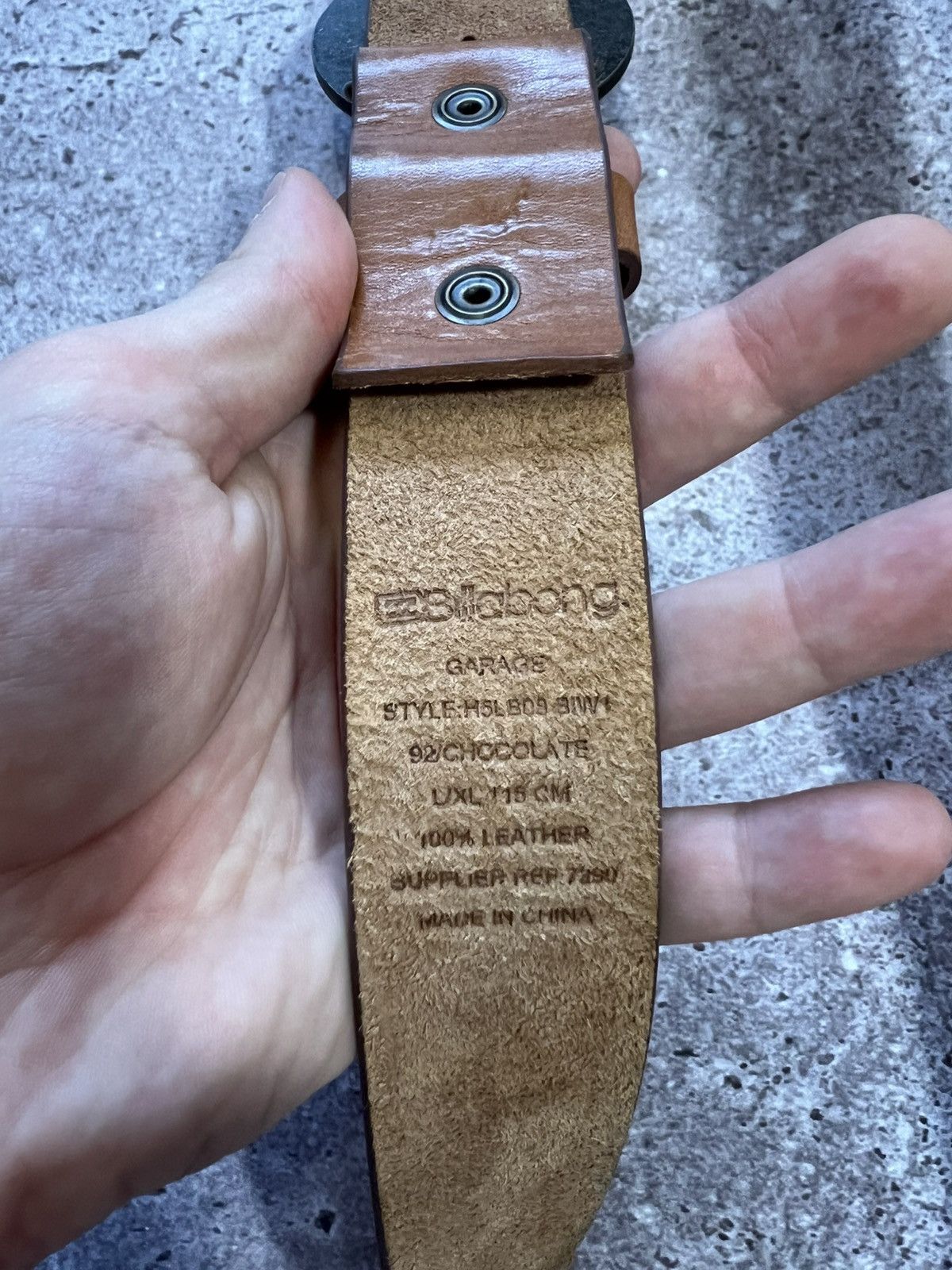 Billabong × Vintage Vintage Belt Billabong Archival Leather Y2k Style Size ONE SIZE - 5 Thumbnail