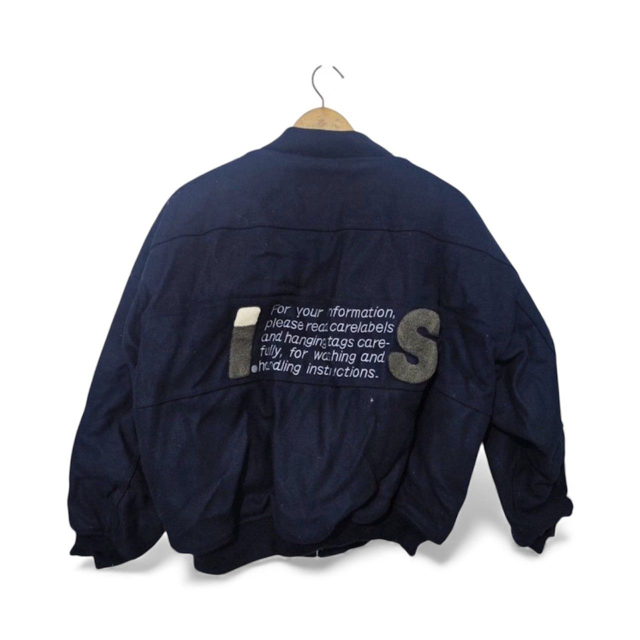 Tsumori Chisato 💥LAST💥 Vintage Issey Miyake Wool Bomber Jacket Size US L / EU 52-54 / 3 - 2 Thumbnail