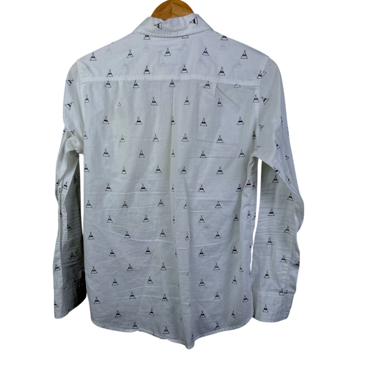Altru Men's Altru Apparel Tipi Teepee White Button-Up Shirt - S Size US S / EU 44-46 / 1 - 3 Thumbnail