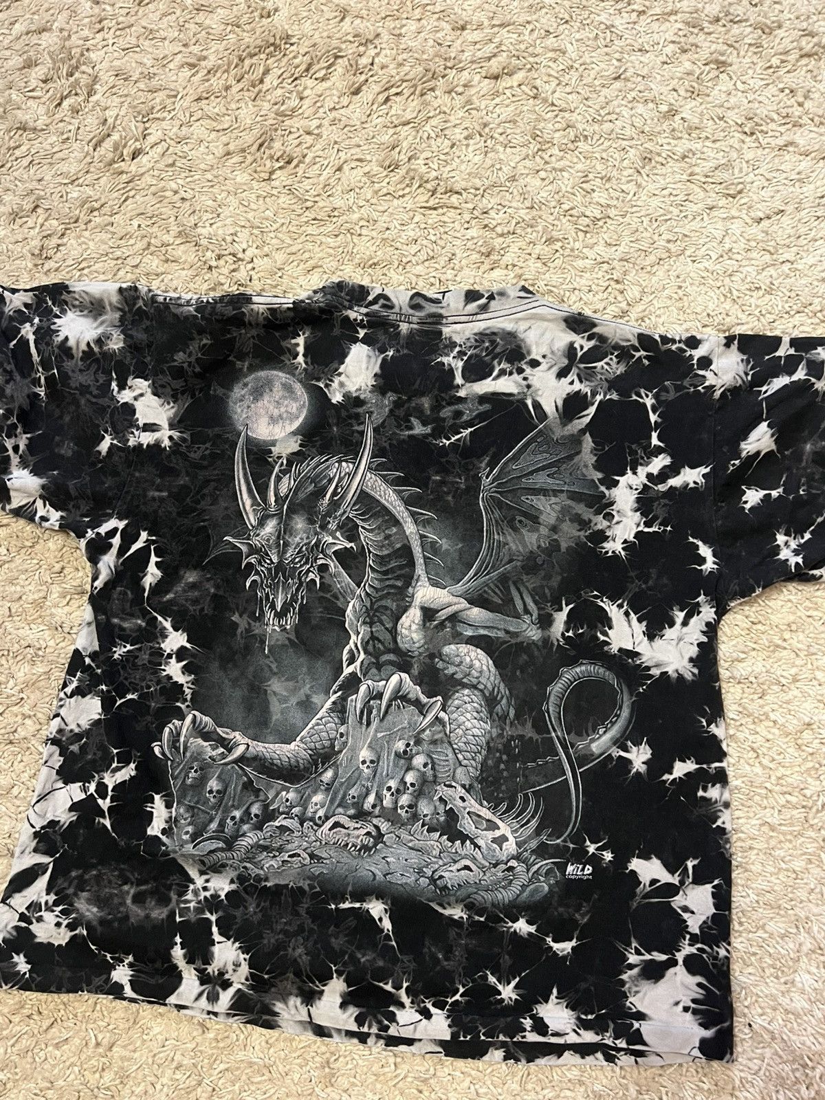 Vintage Vintage Y2k full print graphic Dragon tee Wild tee retro Size US L / EU 52-54 / 3 - 3 Thumbnail