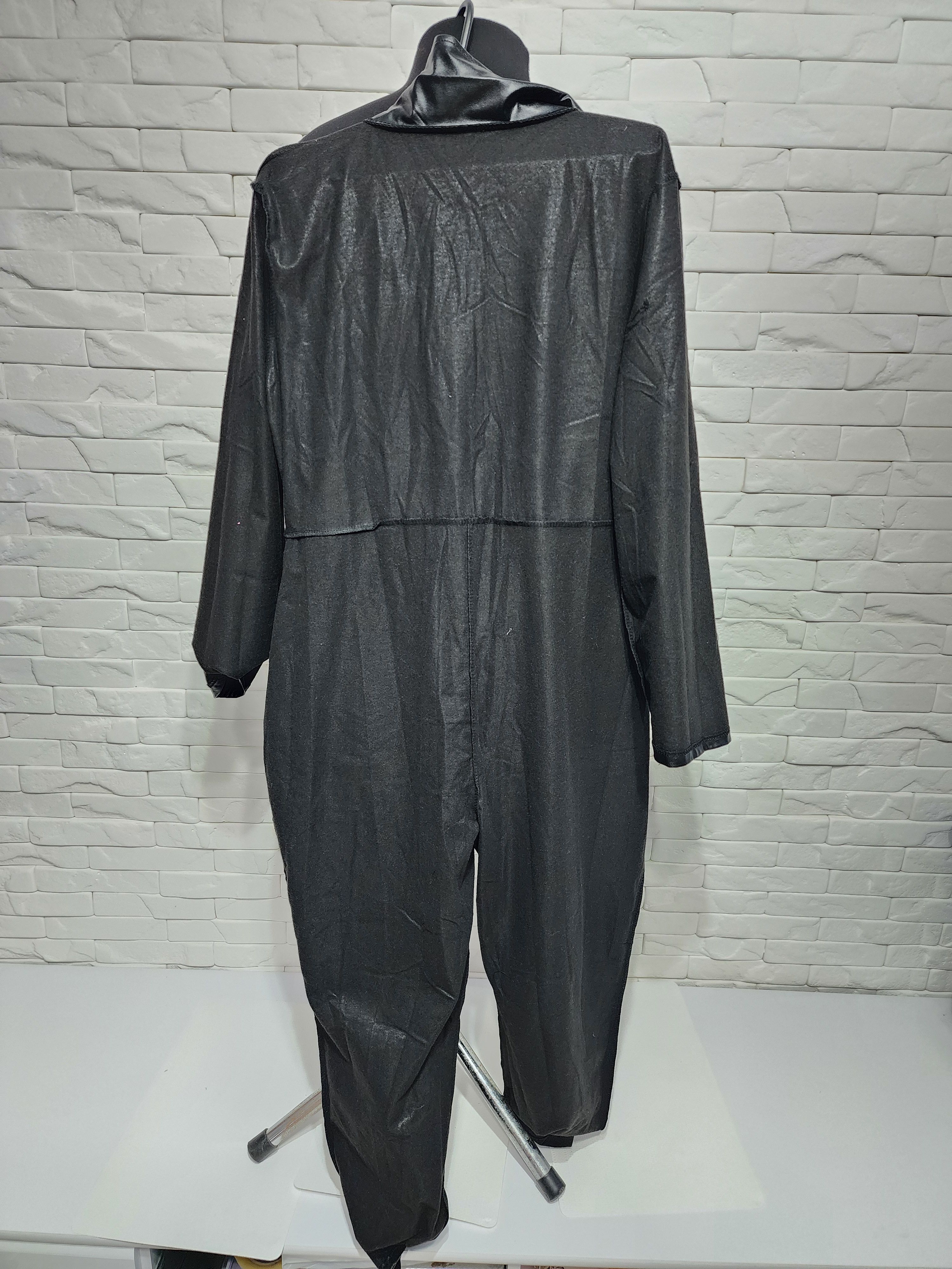 Other Women's black jumpsuit made of artificial leather. Size 40" / US 18 - 8 Thumbnail