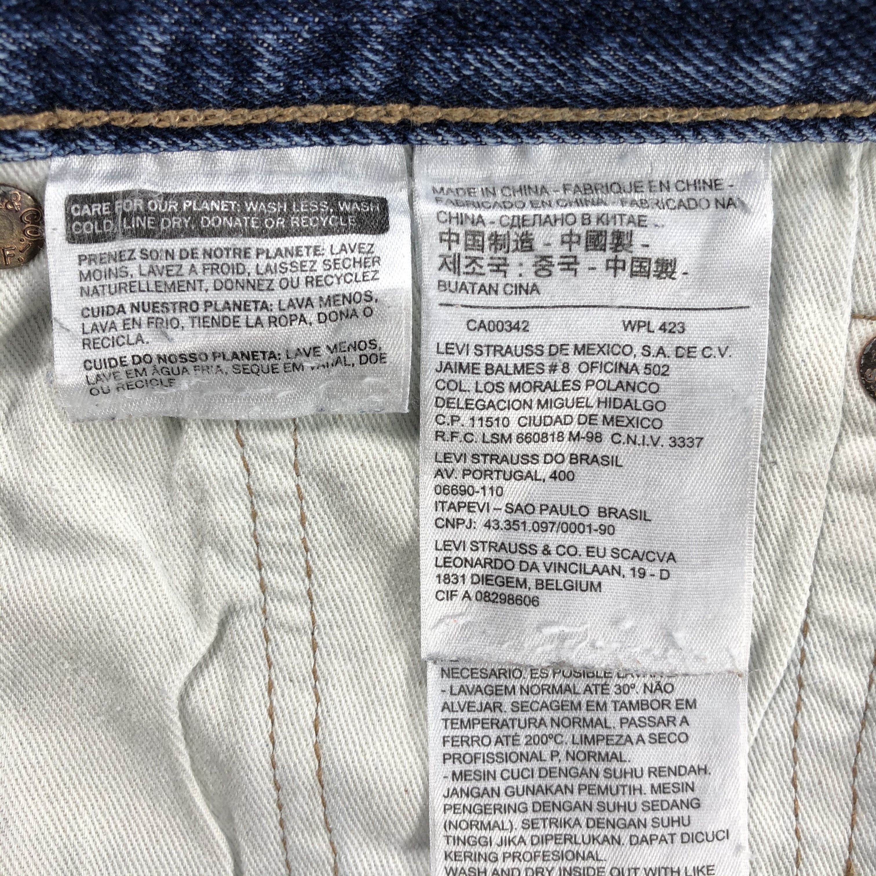 Levi's Vintage Blue Wash Levis 501 Jeans-JM2256 Size US 32 / EU 48 - 15 Thumbnail