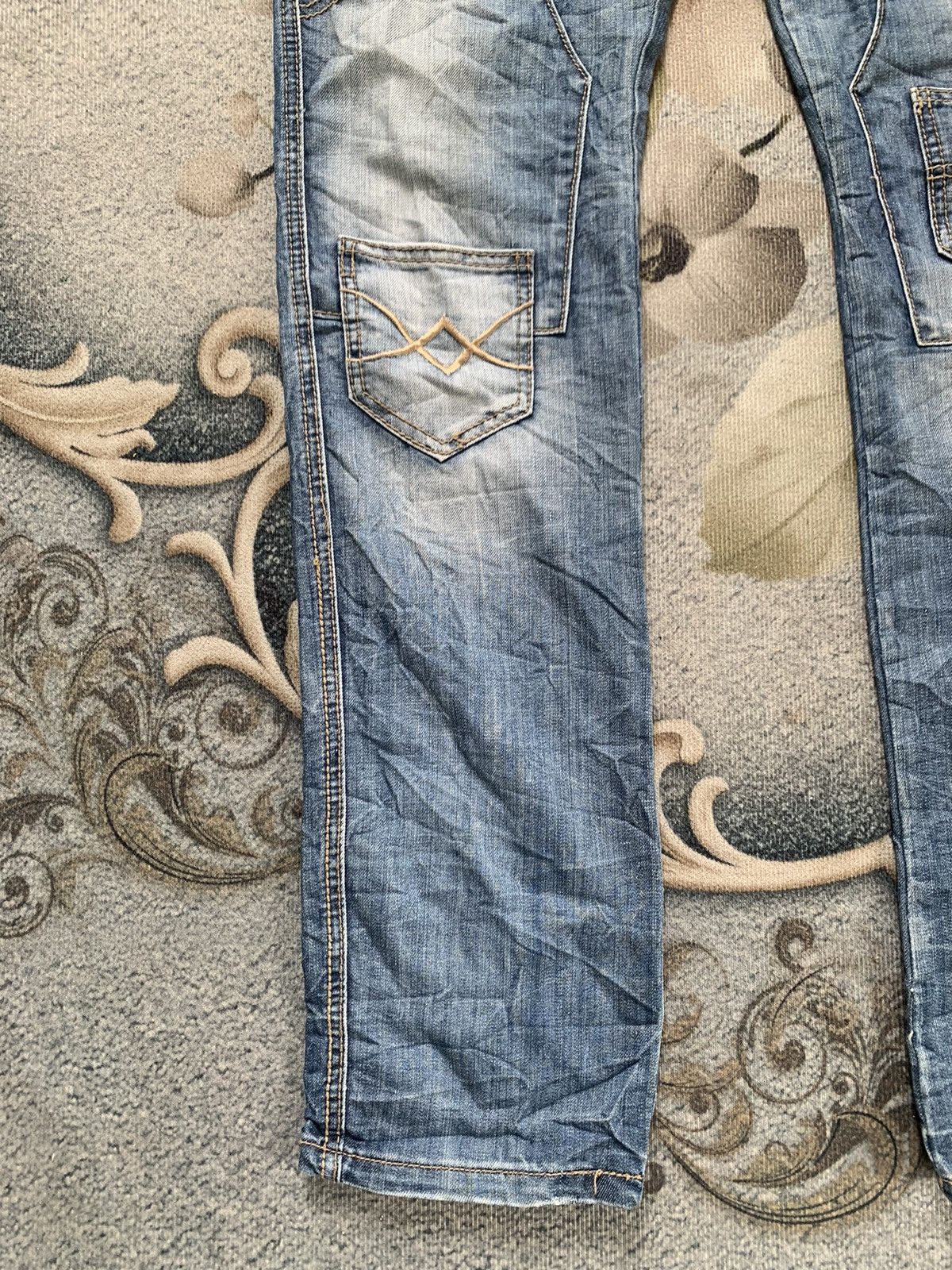 Japanese Brand Multipockets Functional Jeans Dal Denim Pant Nice Design Size US 33 - 3 Thumbnail