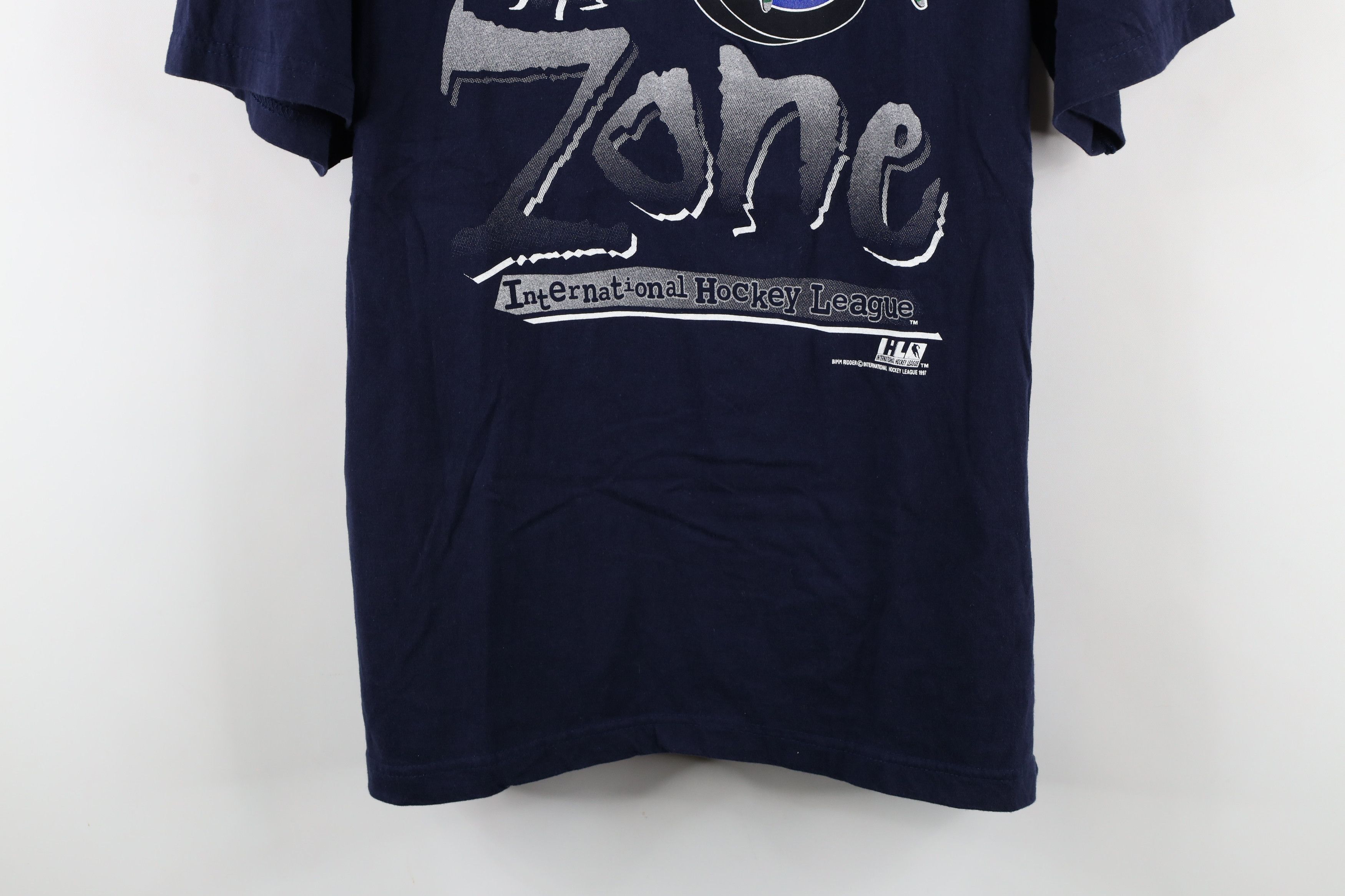 Vintage Vintage 90s International Houston Aeros Hockey T-Shirt Size US XL / EU 56 / 4 - 3 Thumbnail