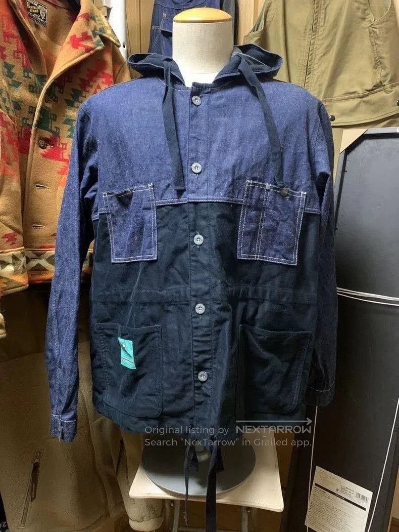 Nigel Cabourn Denim Patchwork Jacket.