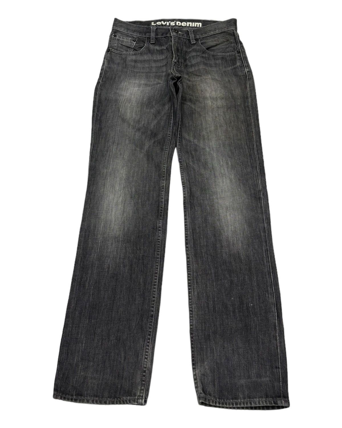 Levi's Vintage Levis 502 Black Straight Cut Distressed Denim Jeans Size US 30 / EU 46 - 5 Thumbnail