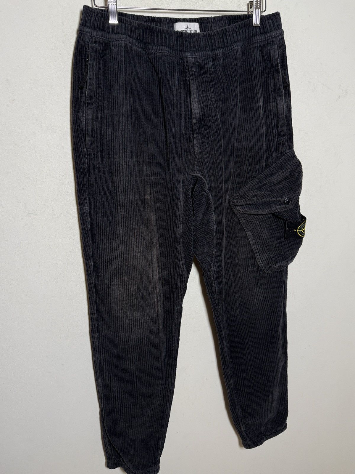 stone island jumbo cord cargo pants