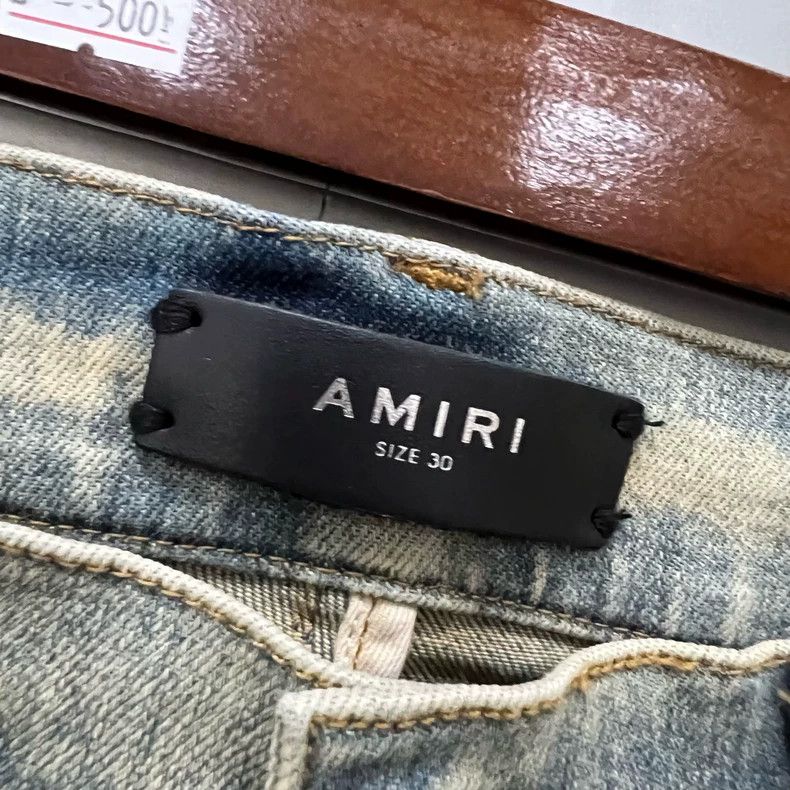 Amiri Amiri blue washed distressed long pants Size US 30 / EU 46 - 2 Thumbnail