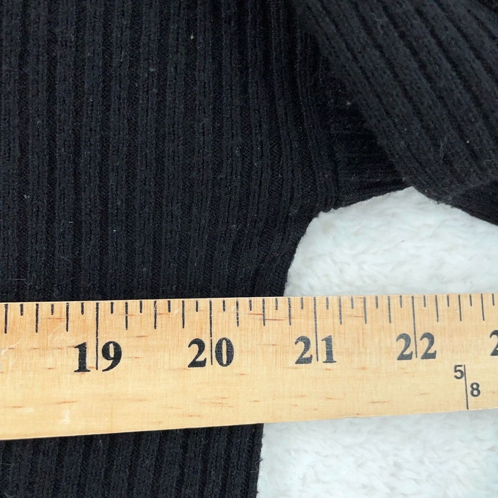 Vintage Cyrus Sweater Mens Large Black Ribbed Knitted Slim Fit Long Sleeve High Low Slit Size US L / EU 52-54 / 3 - 6 Thumbnail