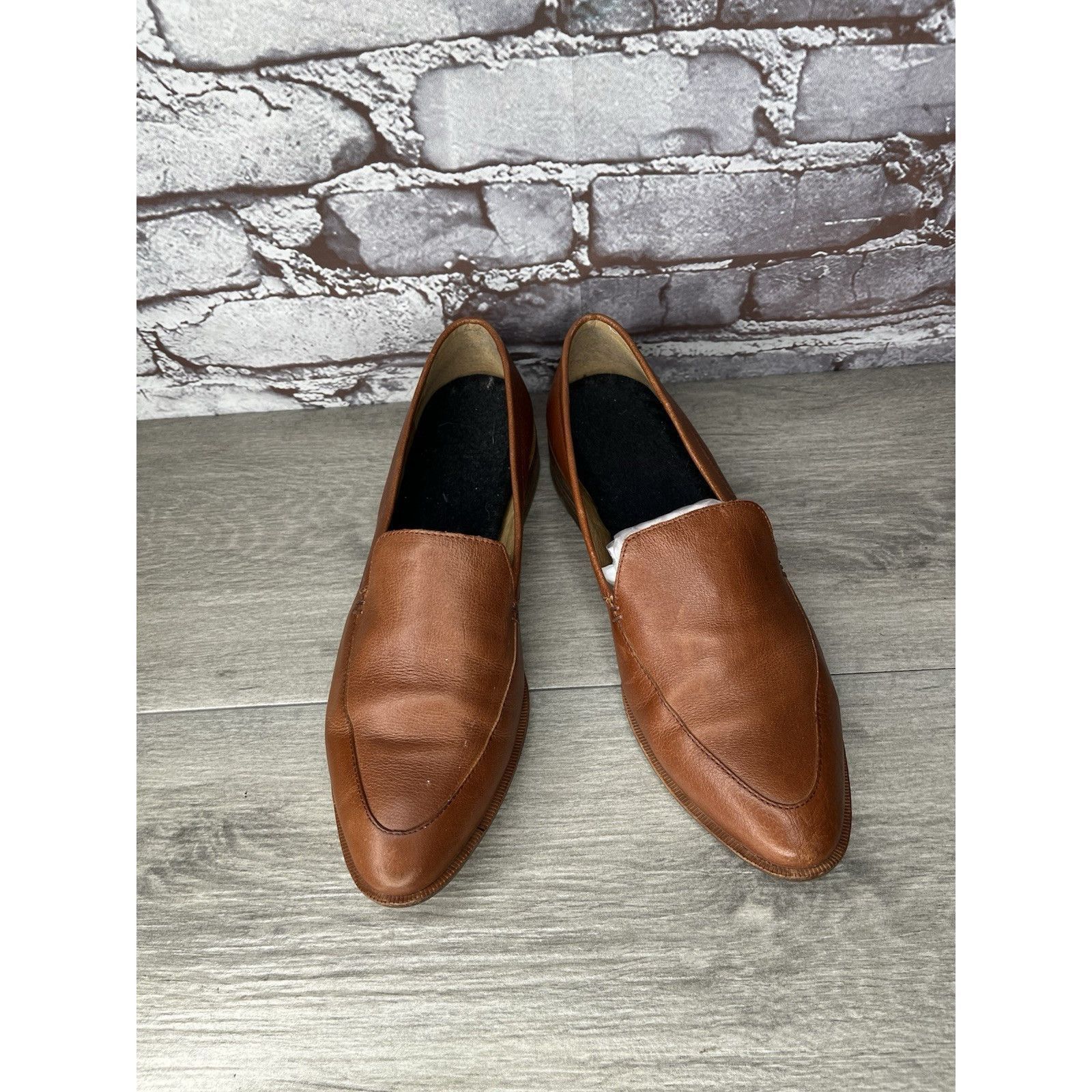 Madewell Madewell Frances Leather Loafers Burnished Mahogany Slip-On Size US 8.5 / IT 38.5 - 1 Thumbnail