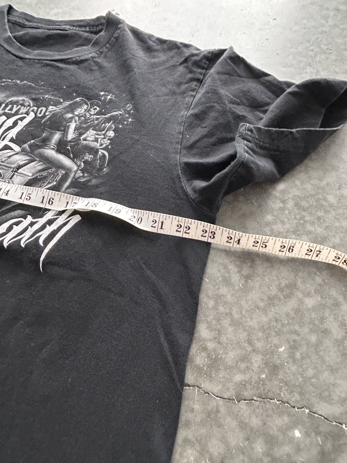 Vintage Vintage Y2K Faded Black Biker Tee Babe Size US XL / EU 56 / 4 - 6 Thumbnail
