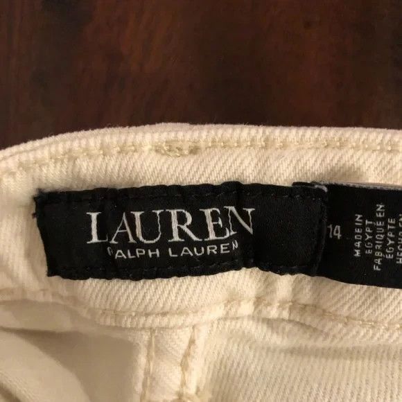 Ralph Lauren Black Label Lauren Ralph Lauren Black Label Jeans Size 14 Ivory Casual Size 36" / US 14 / IT 50 - 6 Thumbnail