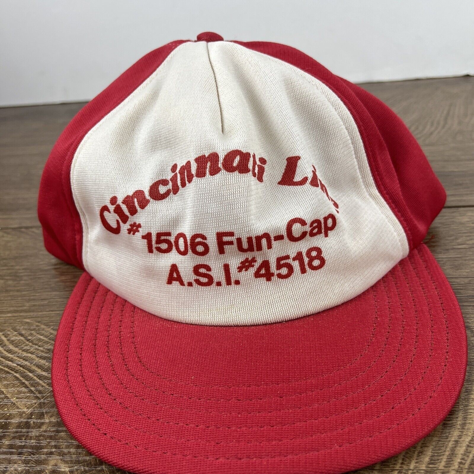 Other Cincinnati Line Hat Red Hat Adjustable Adult Size Hat Red Ca Size ONE SIZE - 3 Thumbnail