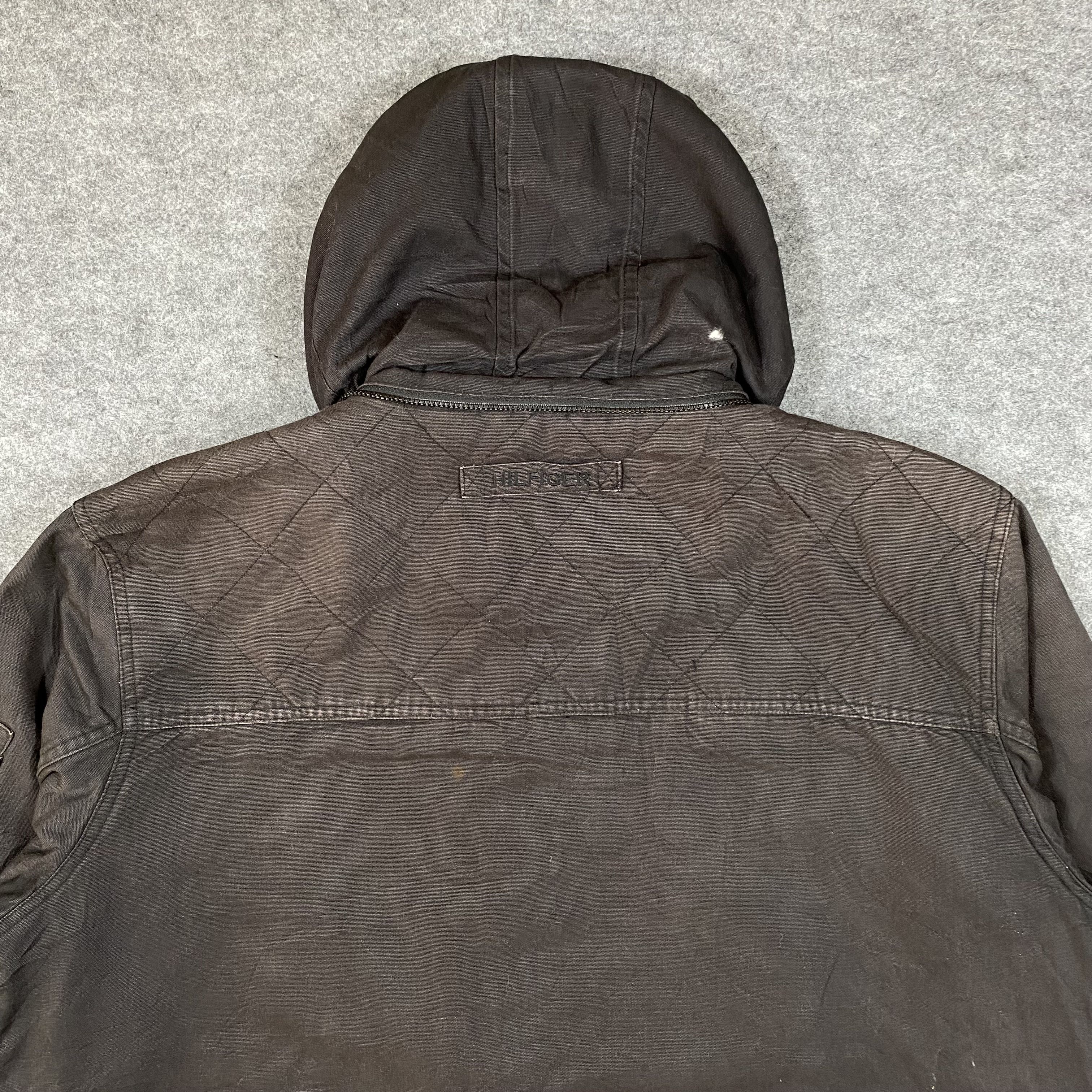 Tommy Hilfiger VTG Tommy Hilfiger Waxed Utility Hooded Field Jacket-J662 Size US XL / EU 56 / 4 - 8 Thumbnail