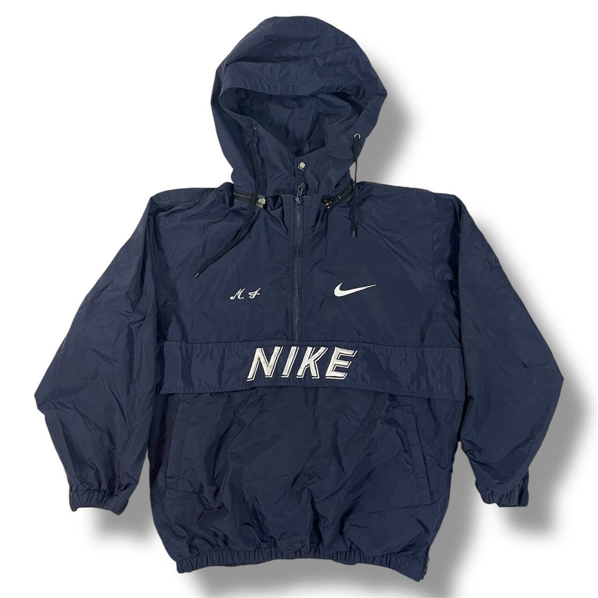 Nike Vintage Nike Quarter zip Windbreaker Size US S / EU 44-46 / 1 - 1 Thumbnail