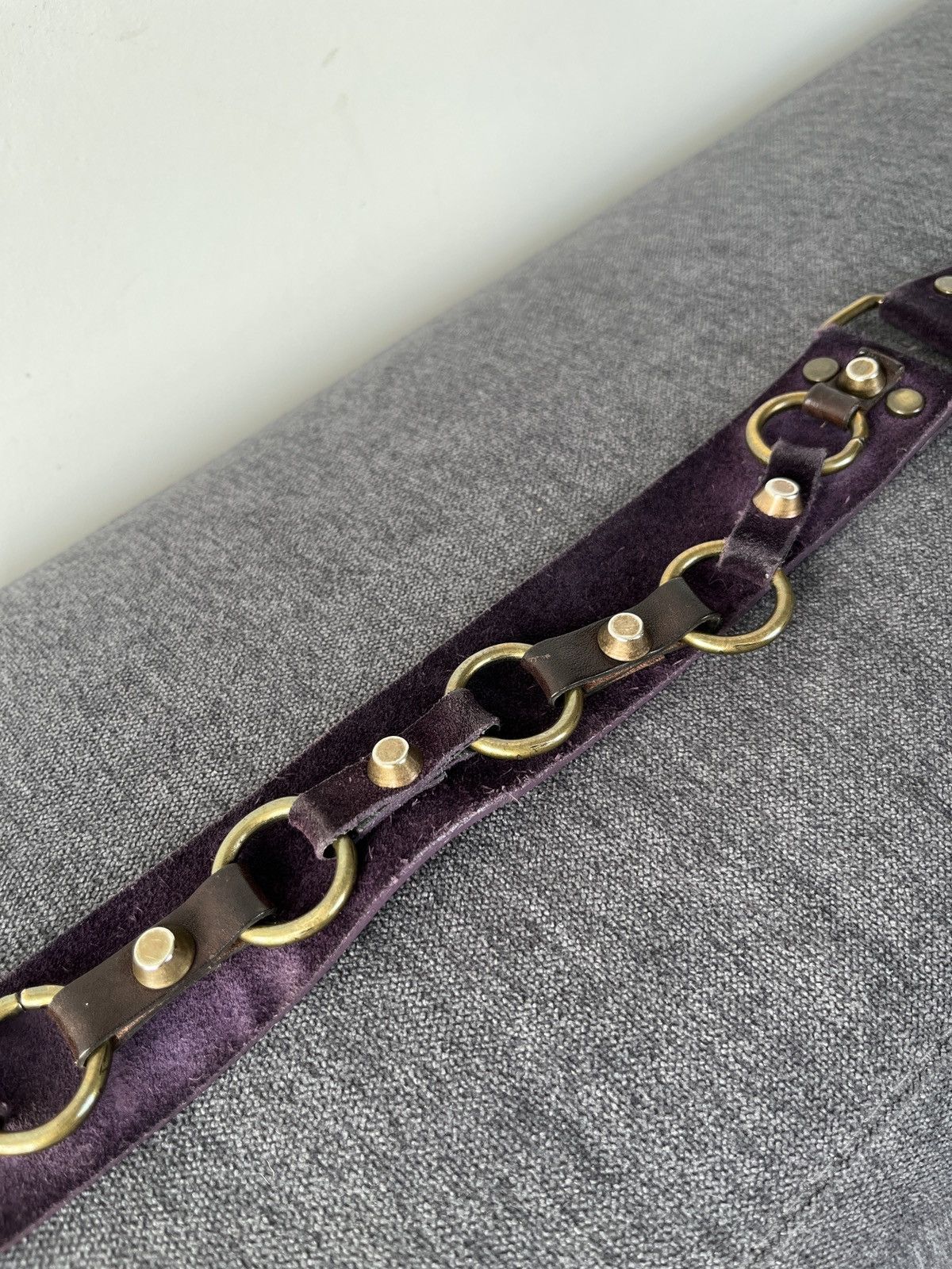 Other entra Suede Leather Avant Garde Purple Belt Size ONE SIZE - 8 Thumbnail