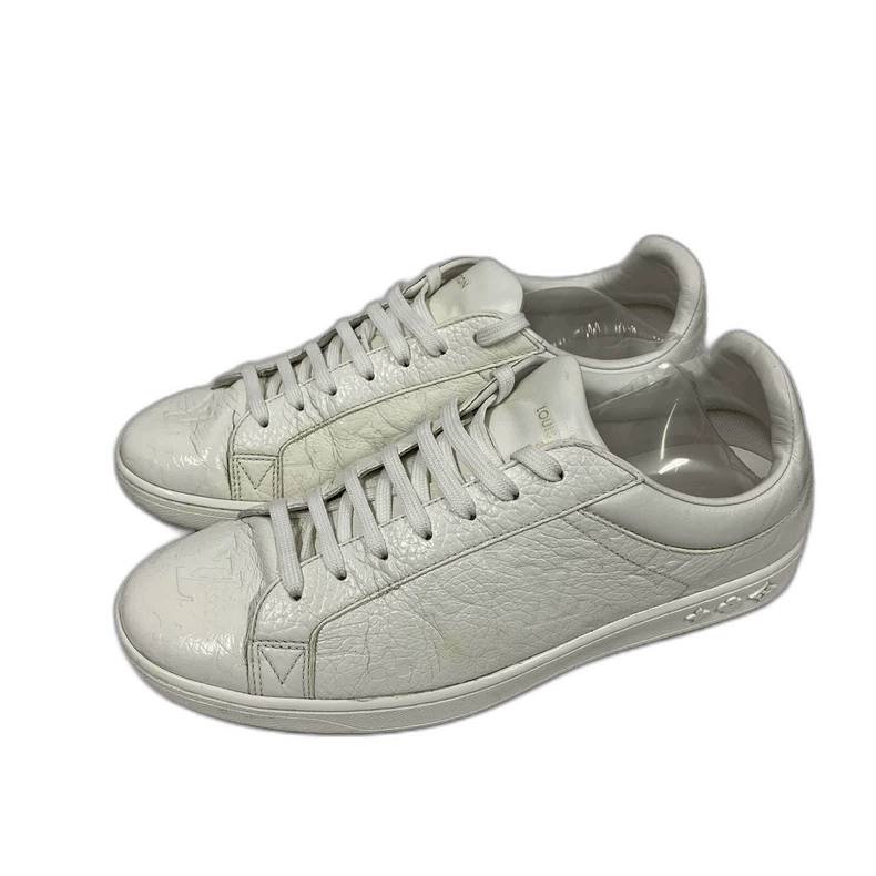 Louis Vuitton Louis Vuitton White Embossed Sneakers Size 7 Size US 7 / IT 37 - 1 Thumbnail