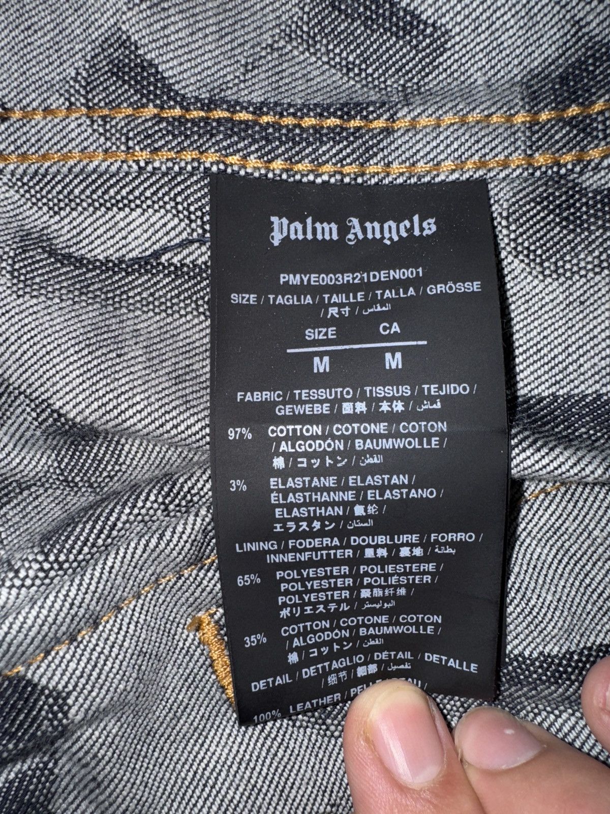 Palm Angels Palm Angels Monogram Denim Jacket Size US M / EU 48-50 / 2 - 2 Thumbnail