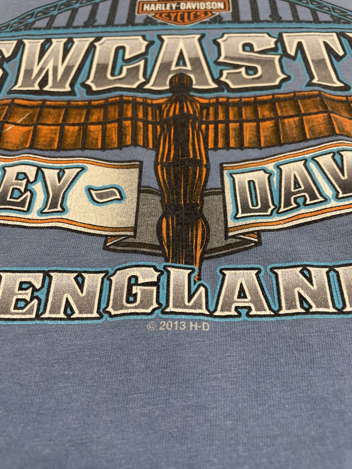 Harley Davidson Vintage Harley Davidson Newcastle England 2013s T-Shirt Size US XL / EU 56 / 4 - 21 Thumbnail