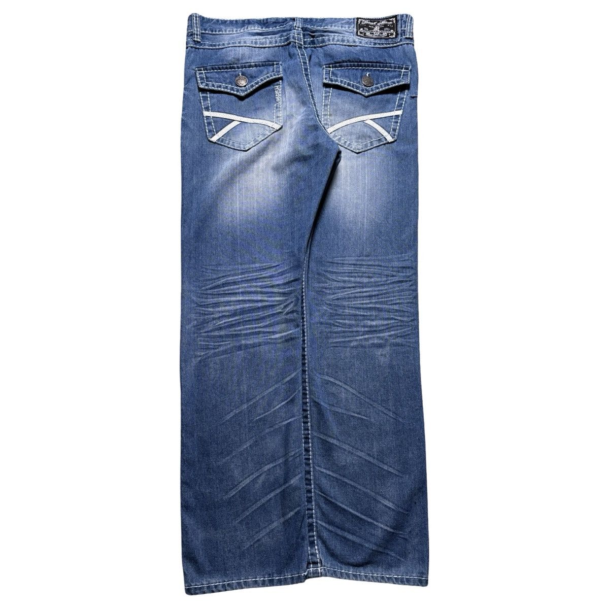 Other Vintage Y2K Parish Nation Distressed Flap Pocket Jeans 38X31 Size US 38 / EU 54 - 1 Thumbnail