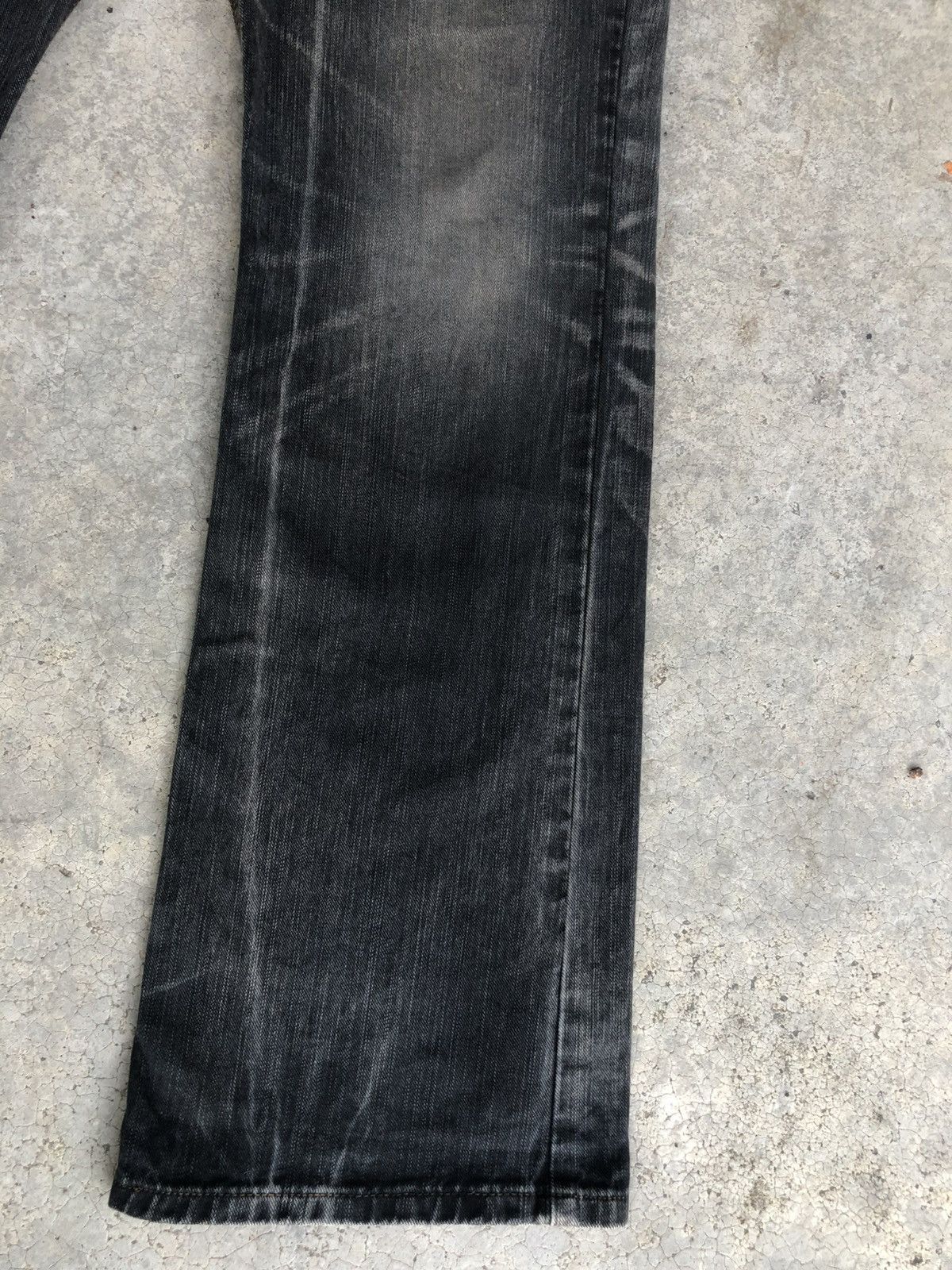 If Six Was Nine Japanese Edwin XV Flared Jeans Distressed Denim Size US 33 - 7 Thumbnail