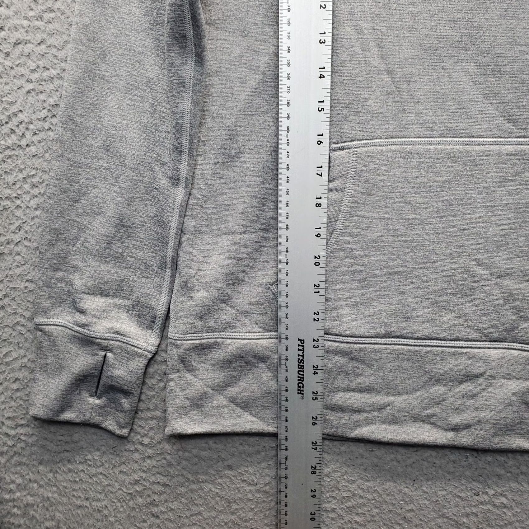 Nike Nike Therma Fit Hoodie Mens L Gray Pullover Swoosh Thumbhole Hooded Fleece Lined Size US L / EU 52-54 / 3 - 3 Thumbnail