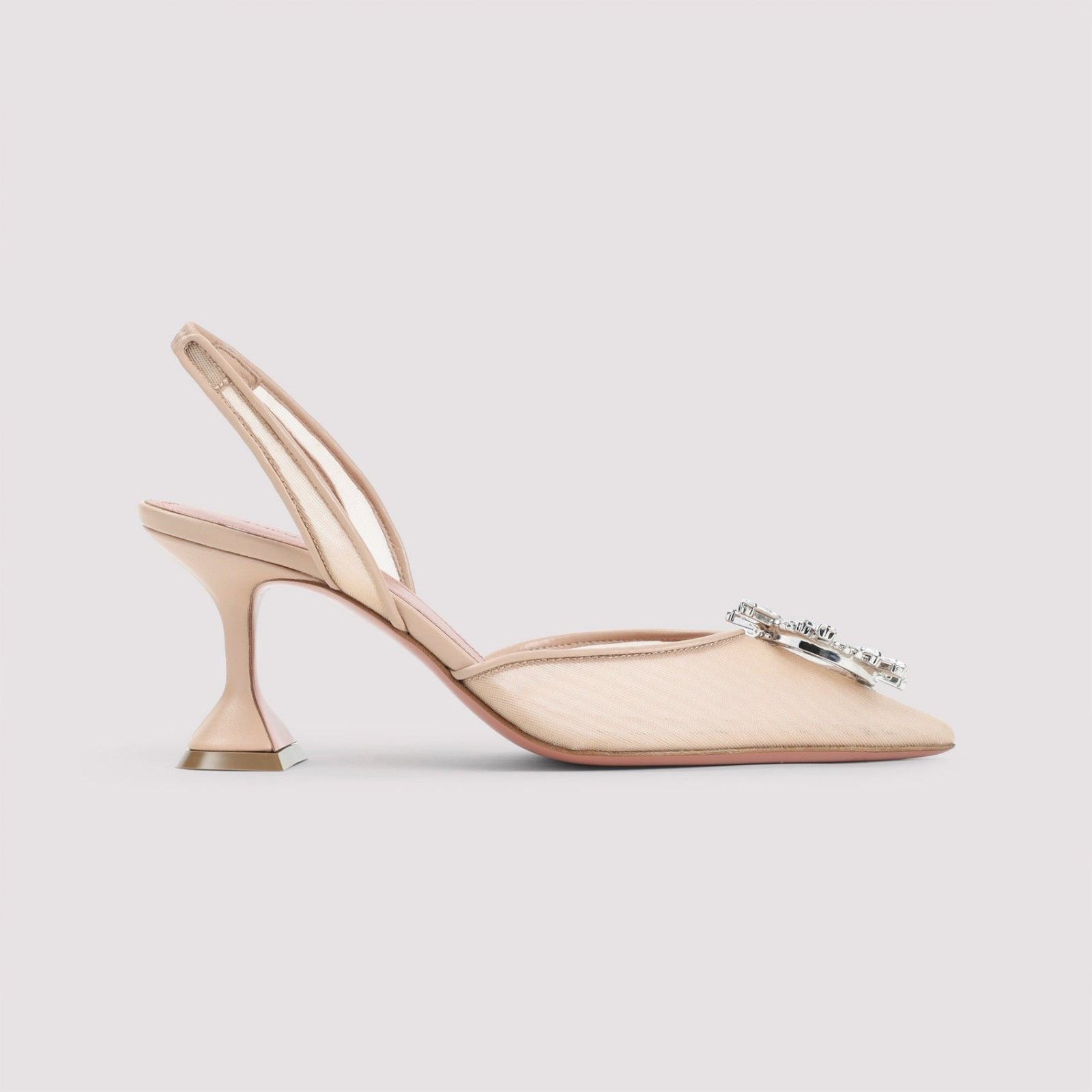 AMINA MUADDI Begum Beige 70mm Heel Pumps New (Women's size:8