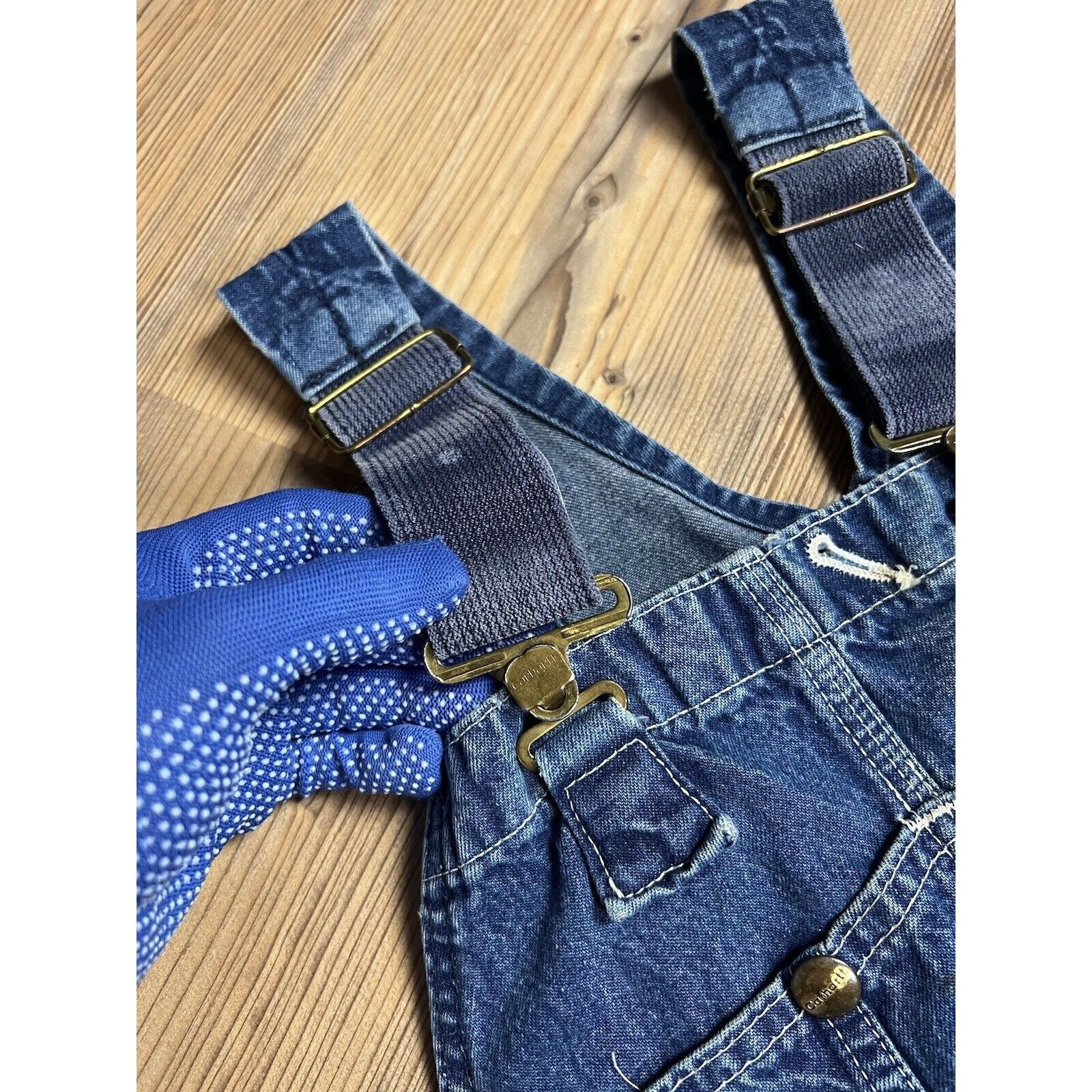 Carhartt Carhartt Vintage USA Women`s Workwear Blue Denim Bib Overall Size XXS / US 00 / IT 34 - 6 Thumbnail