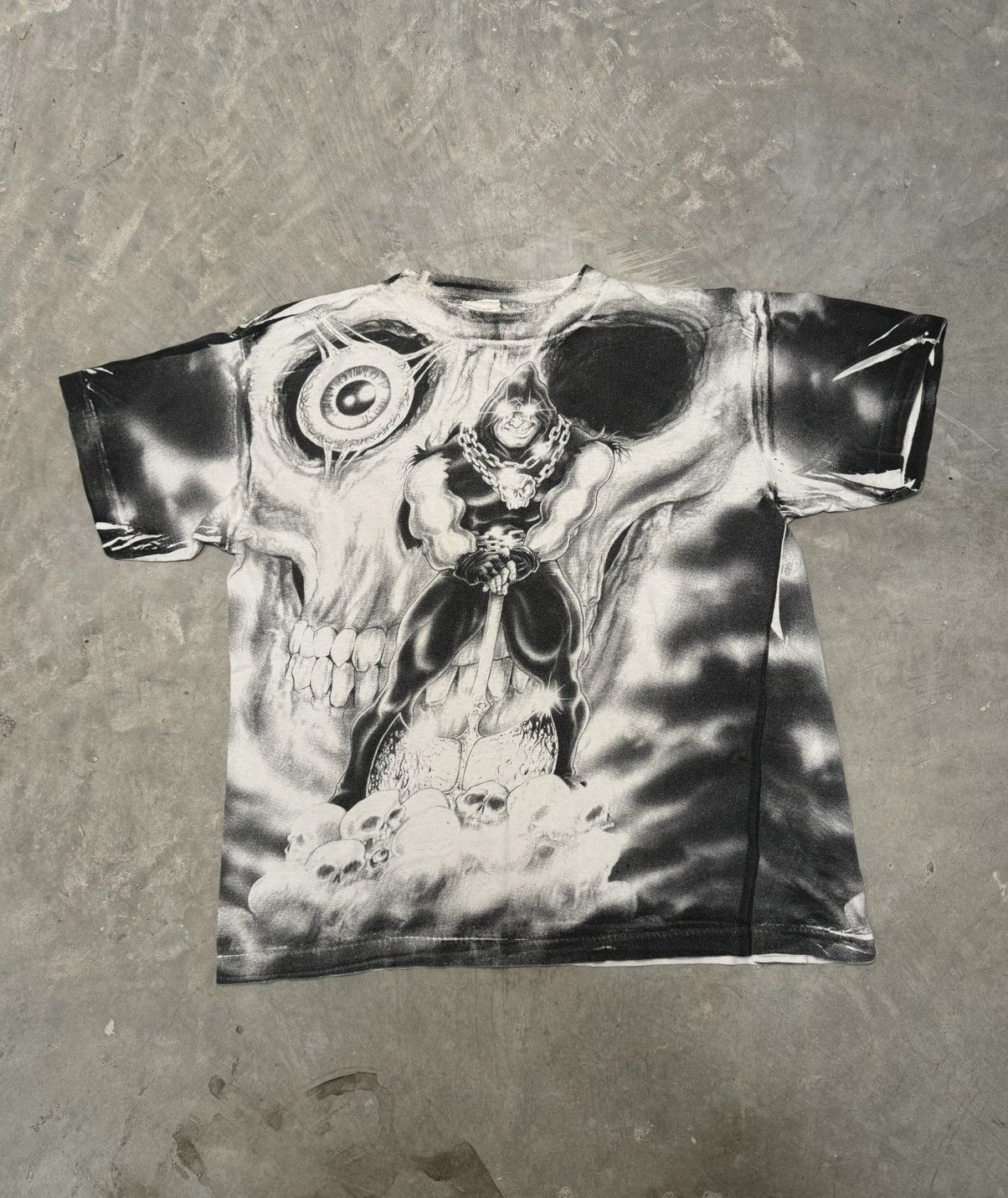 Vintage 90s Executioner AOP Grail rare mosquitohead grunge Size US L / EU 52-54 / 3 - 1 Thumbnail