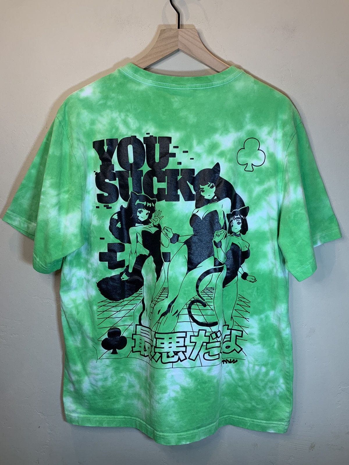 Other *RARE* PayMoneyWubby Waifu PMW You Suck Anime Tie-Dye Shirt Size US L / EU 52-54 / 3 - 1 Thumbnail