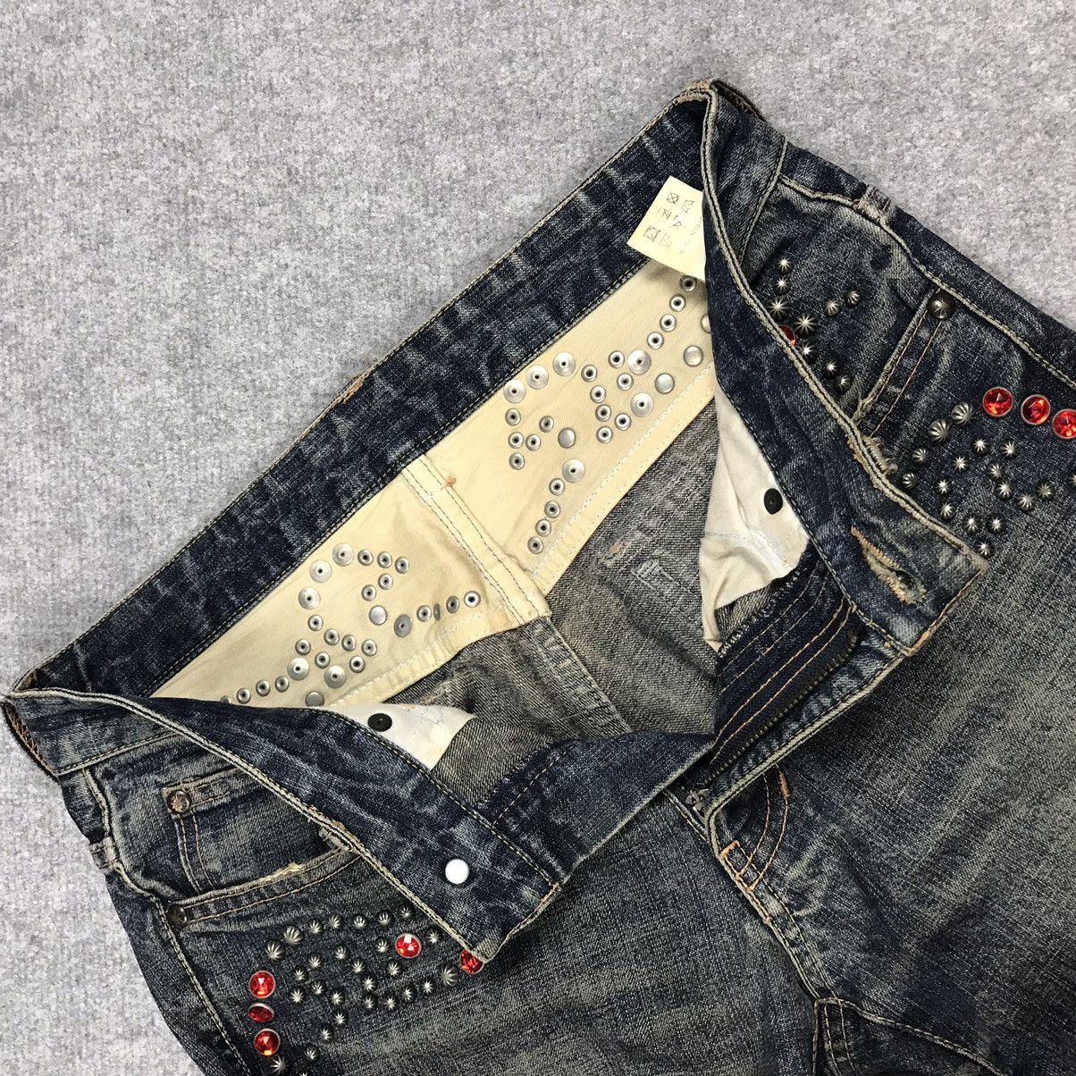 If Six Was Nine JAPAN STYLE FLARE DENIM CUSTOM CULTJPE BOOTCUT PANTS Size US 28 / EU 44 - 19 Thumbnail