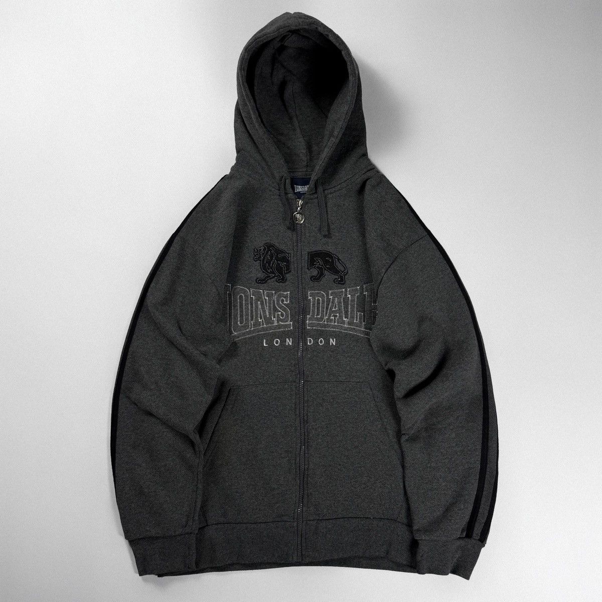 Lonsdale Lonsdale Logo Zip Hoodie Vintage Size US M / EU 48-50 / 2 - 1 Thumbnail