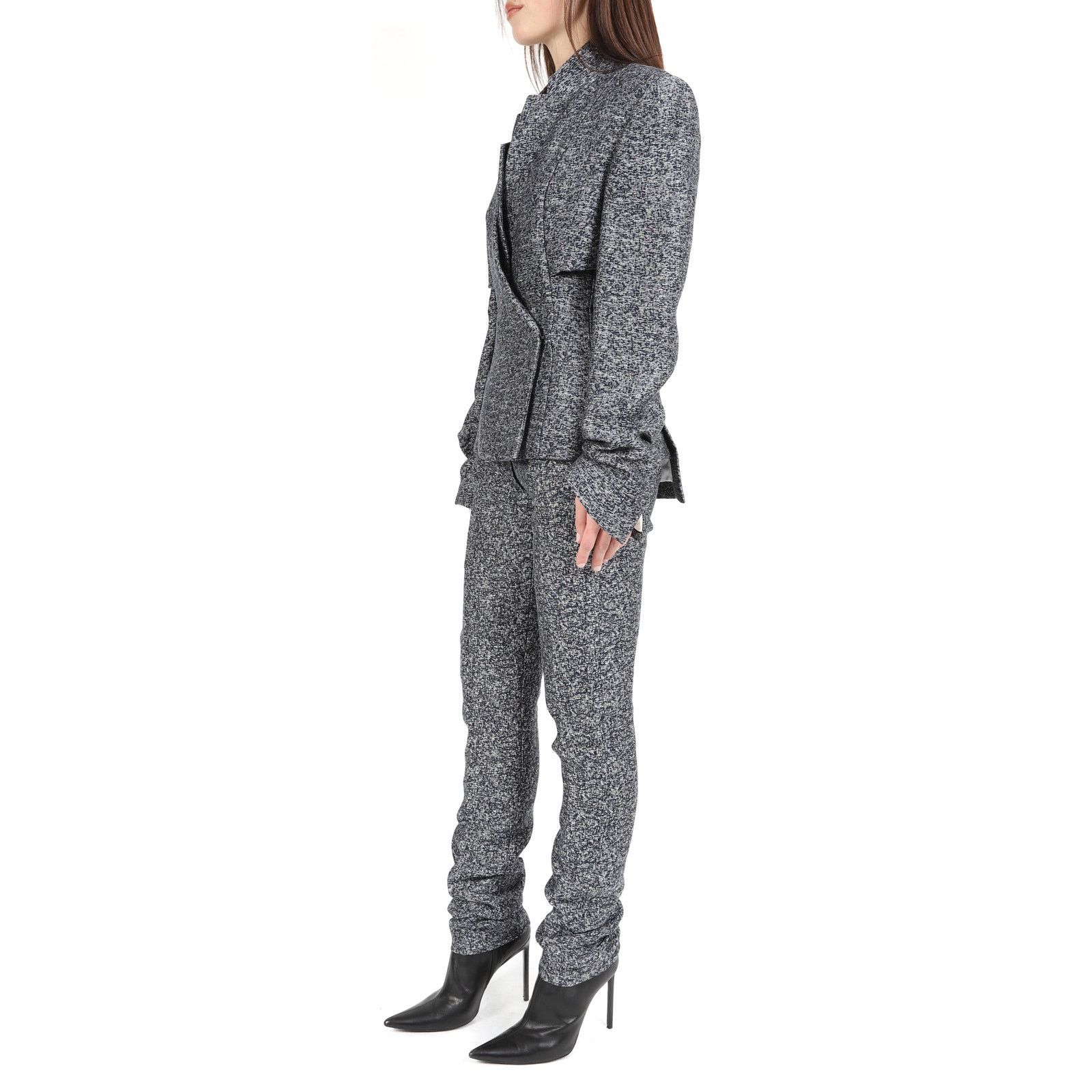 Haider Ackermann FW13 Tailored Blazer with Cut Outs in Blue and Ivory Size XS / US 0-2 / IT 36-38 - 5 Thumbnail