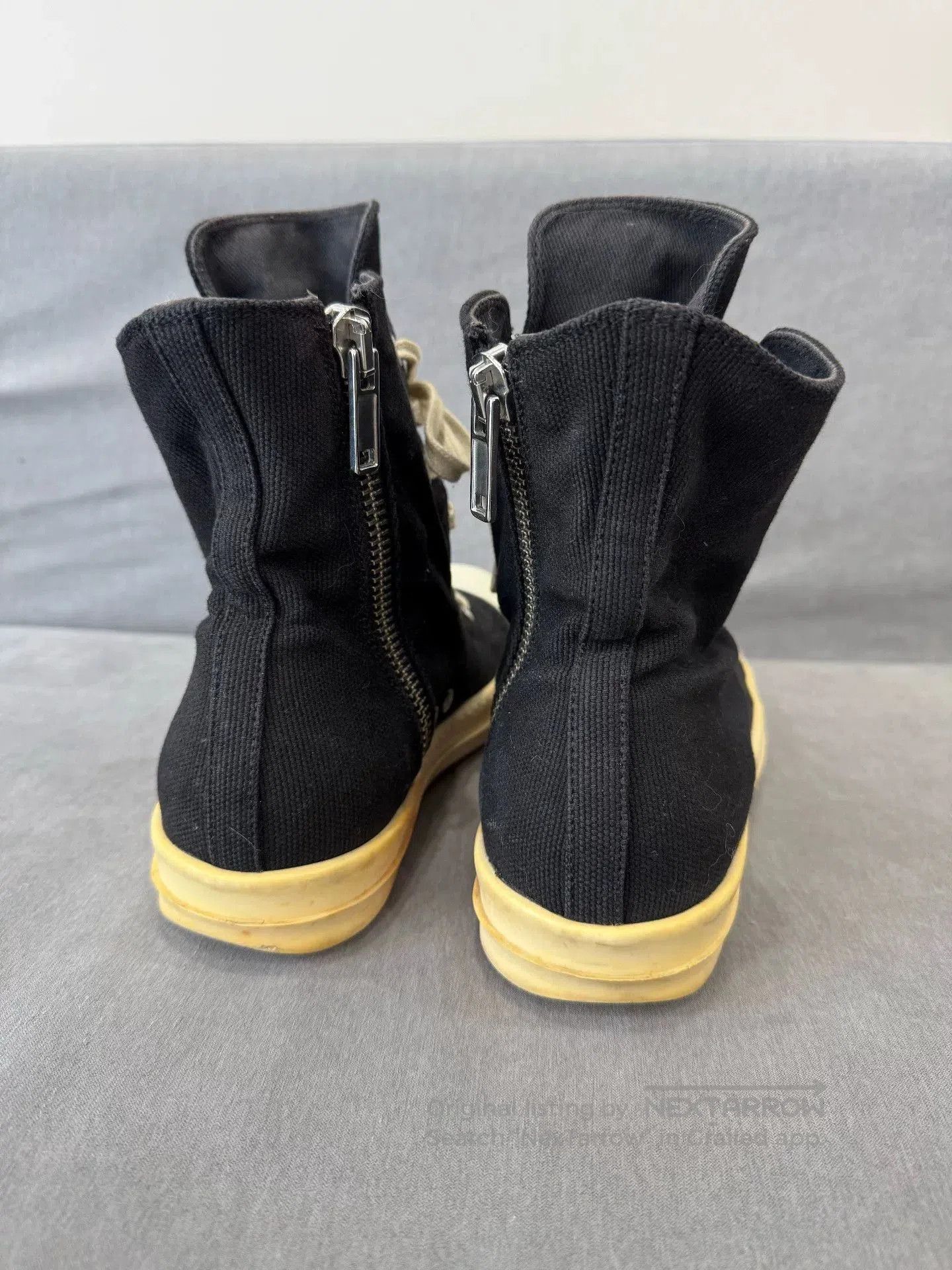 Rick Owens rick owens canvas high top sneakers size 40. Size US 7.5 / EU 40-41 - 5 Thumbnail