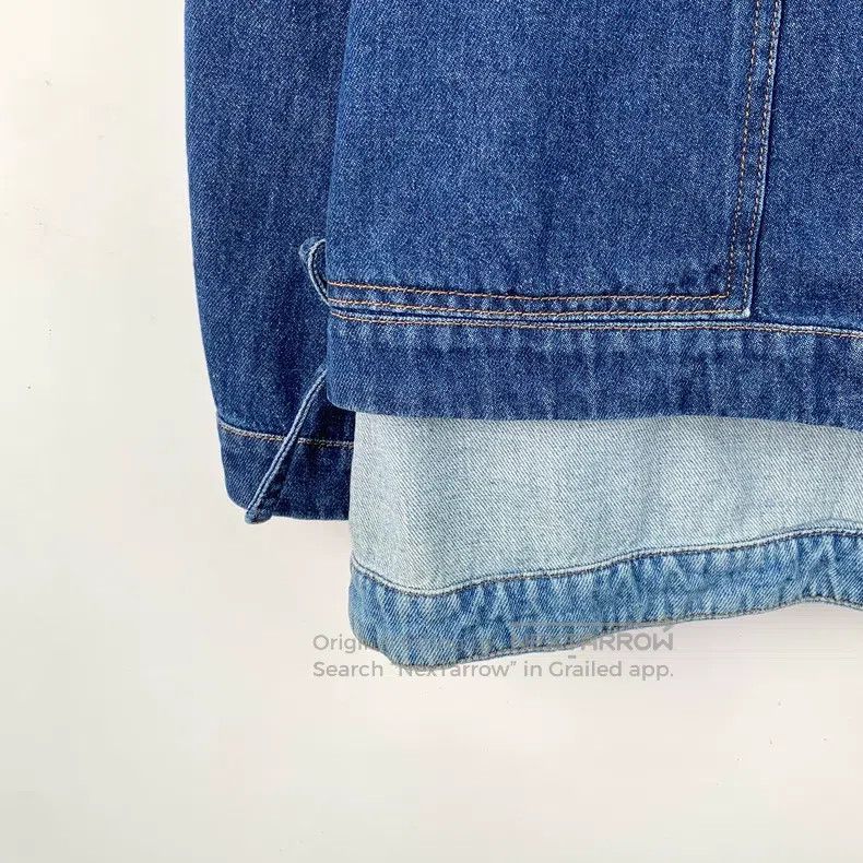 Loewe Loewe Dark Blue Leather Branding Cotton Collared Single-br Size XS / US 0-2 / IT 36-38 - 4 Thumbnail