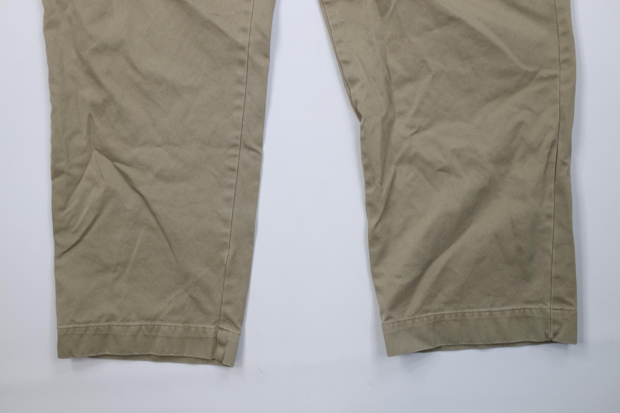 Polo Ralph Lauren Vintage Ralph Lauren Heavy Cotton Wide Leg Chino Pants Beige Size US 42 / EU 58 - 4 Thumbnail
