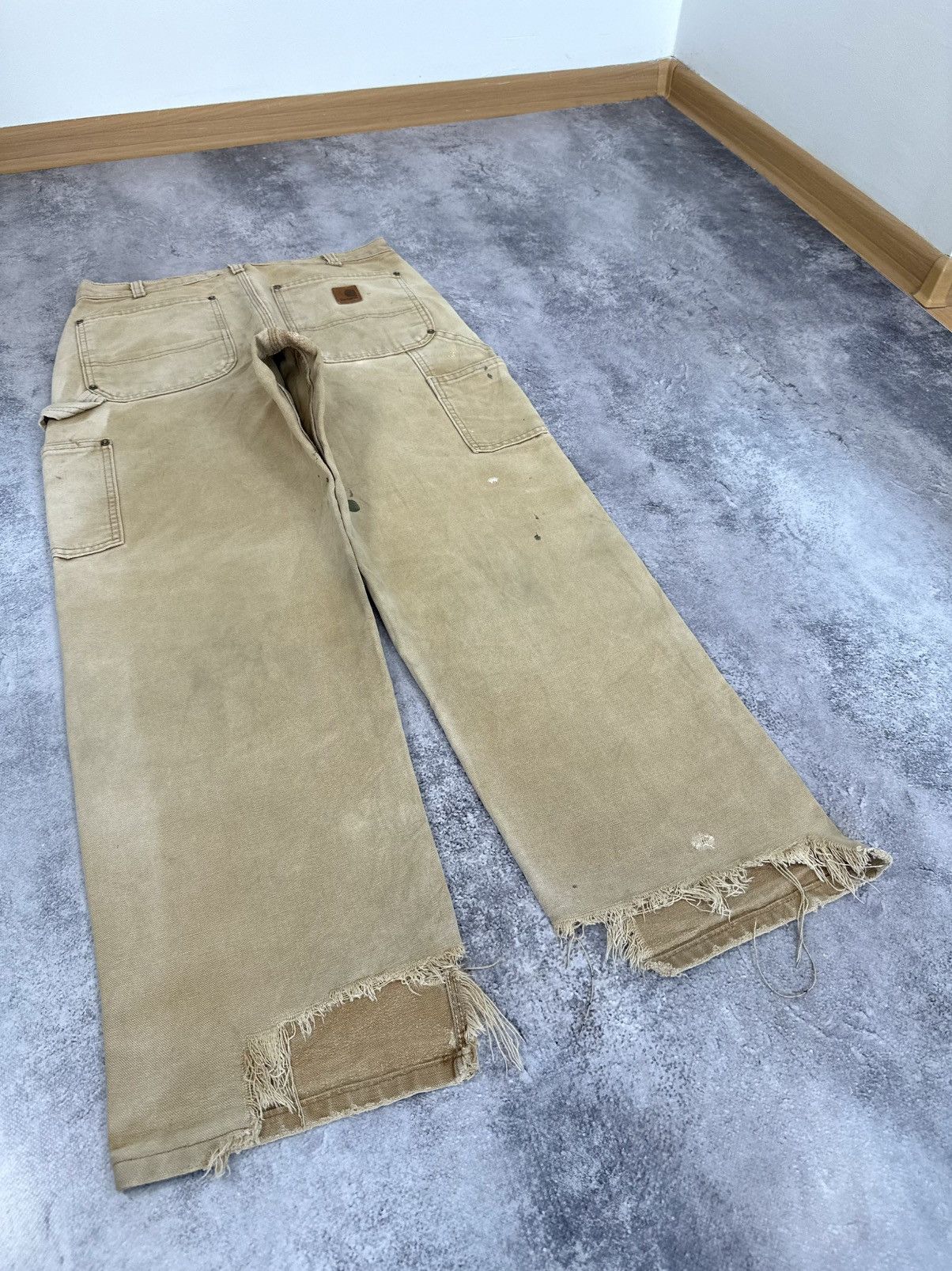 Carhartt Vintage 90s Carhartt USA Double Knee Distressed Work Pants Size US 32 / EU 48 - 7 Thumbnail