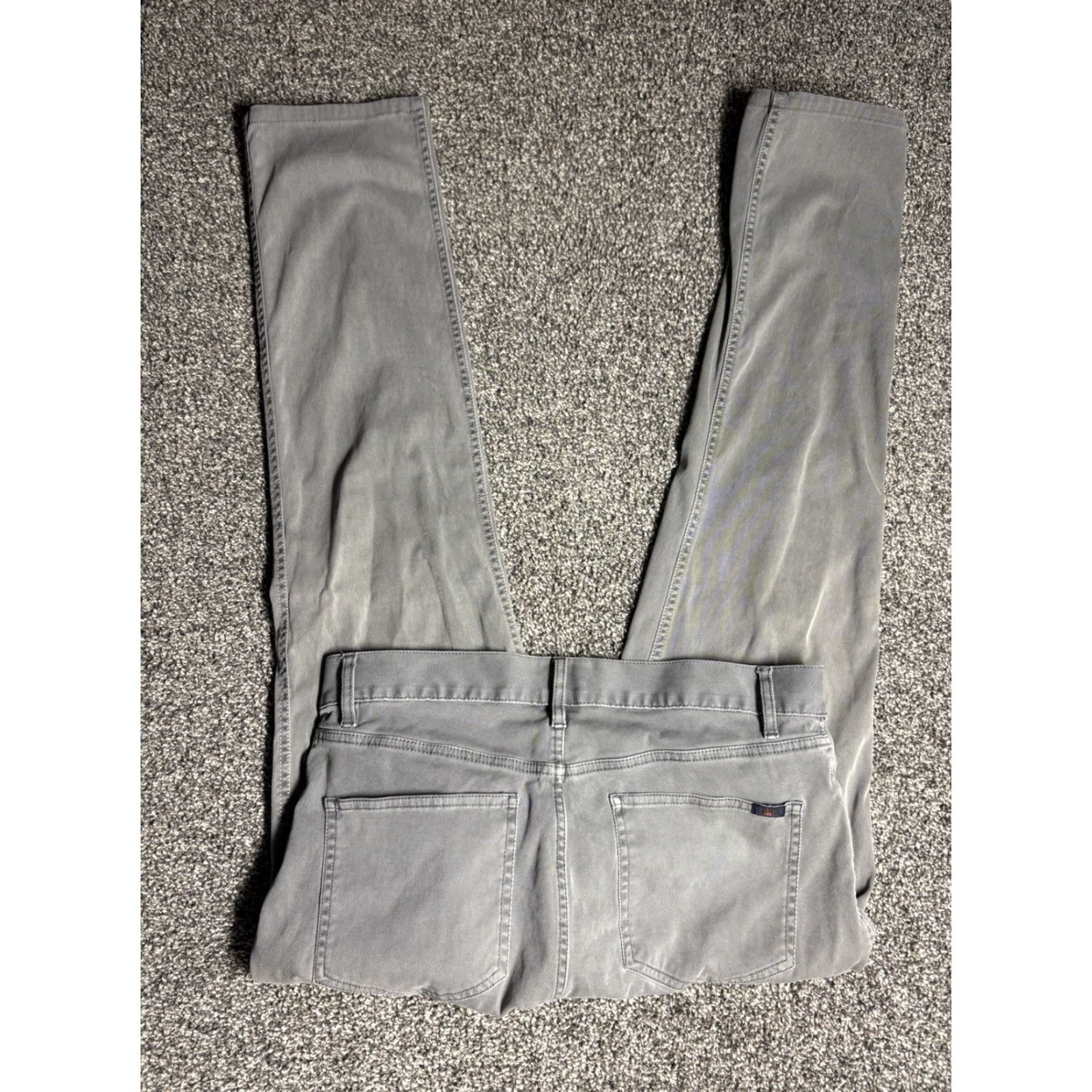 Faherty Faherty Pants Mens 32 Gray Chino Stretch Twill Casual Tapered Leg Comfort Soft Size US 32 / EU 48 - 2 Thumbnail