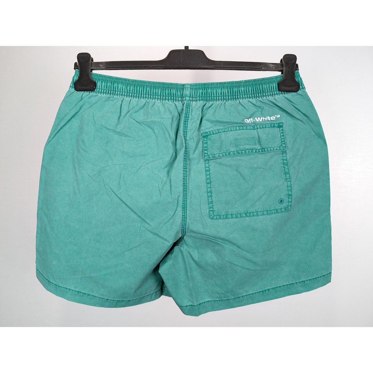 o1rshd1 Bounce Off Sunset Swimshort in Green/White